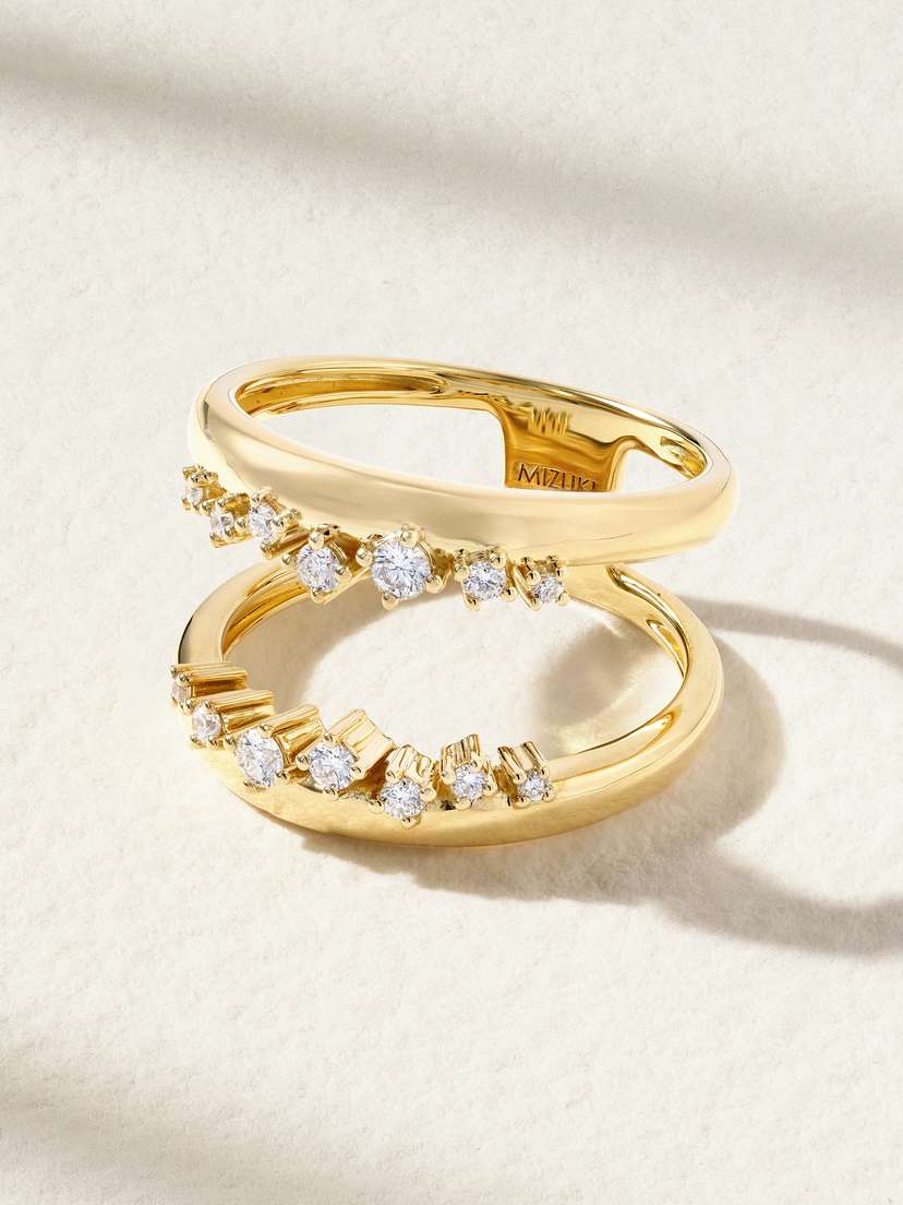Mizuki 14-karat Gold Diamond Ring