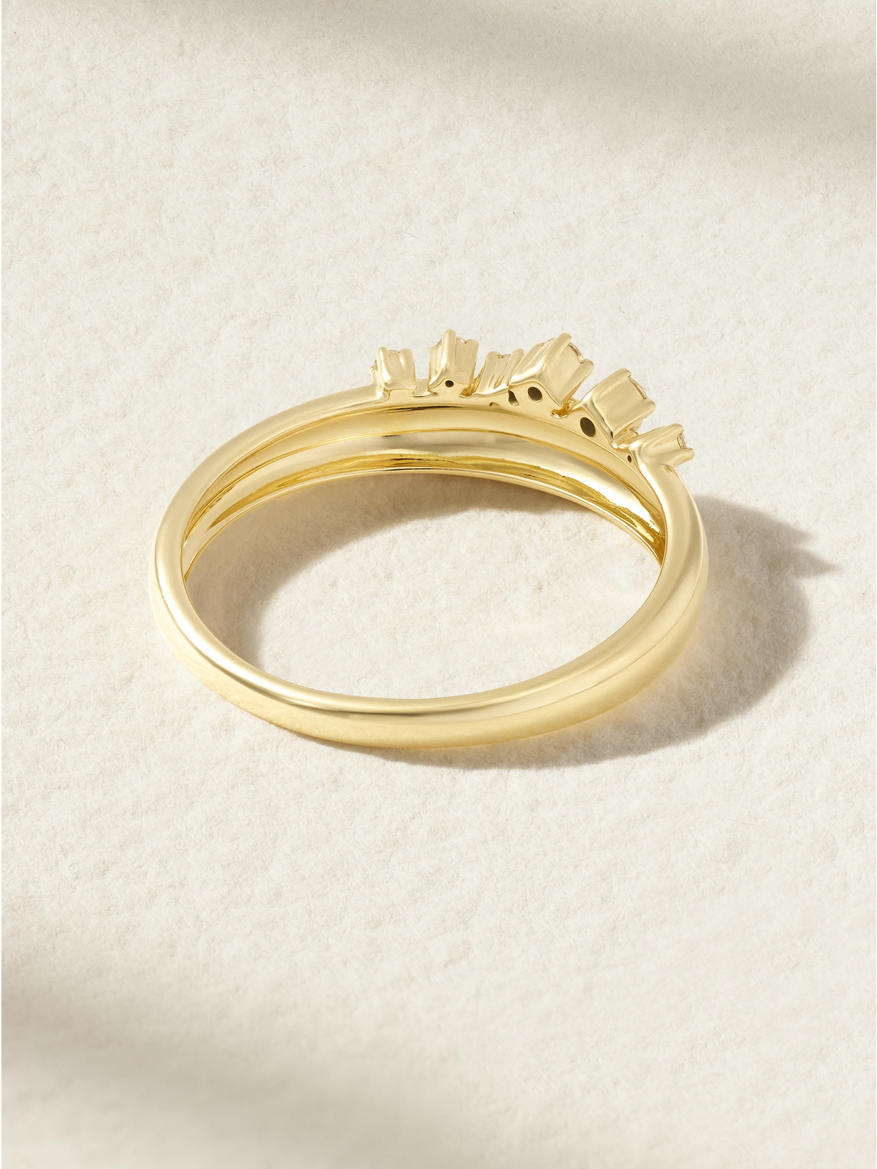 Mizuki 14-karat Gold Diamond Ring In Gold