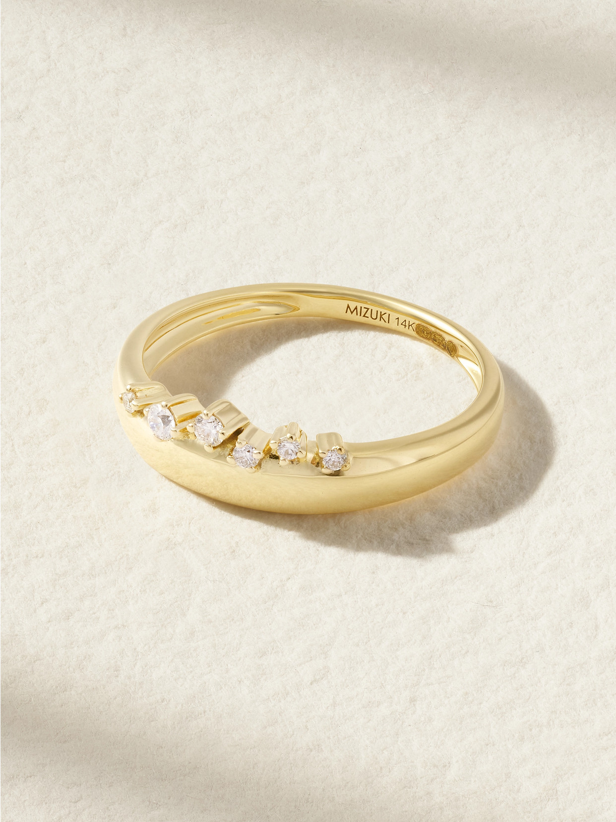 Mizuki 14-karat Gold Diamond Ring