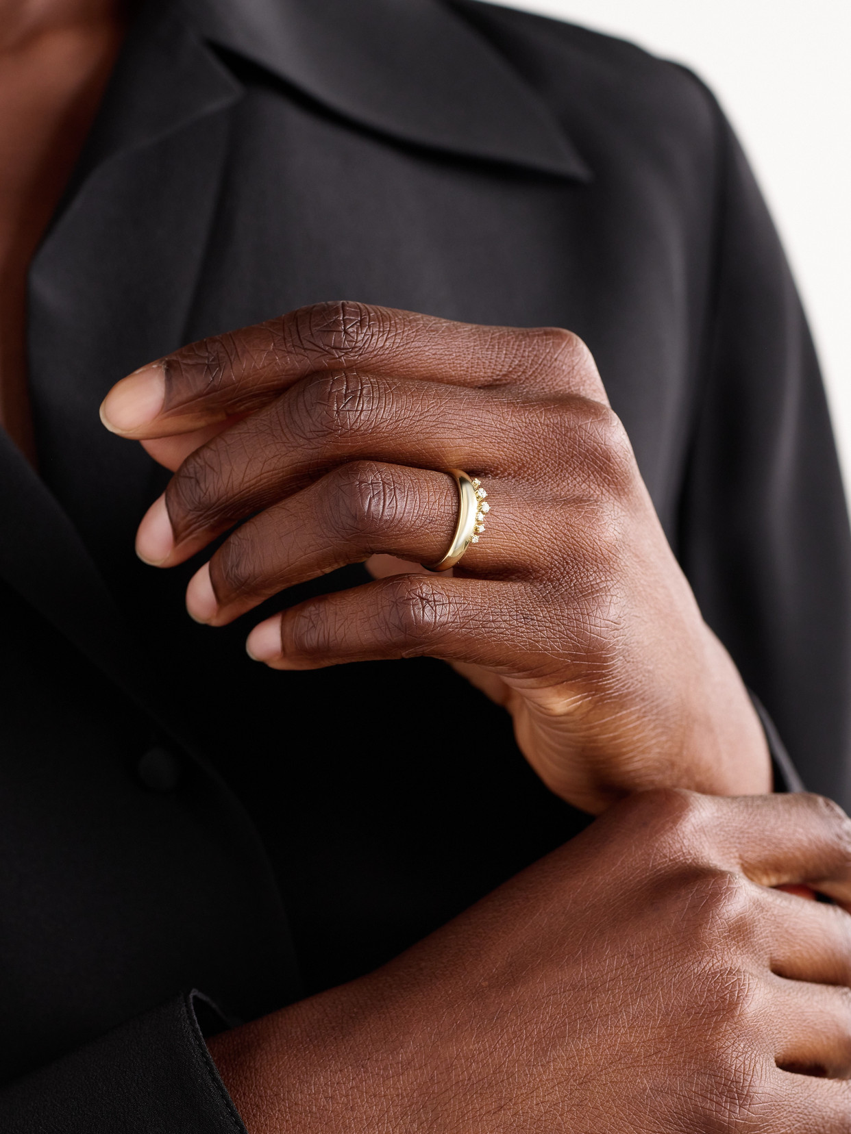 Mizuki 14-karat Gold Diamond Ring In Gold