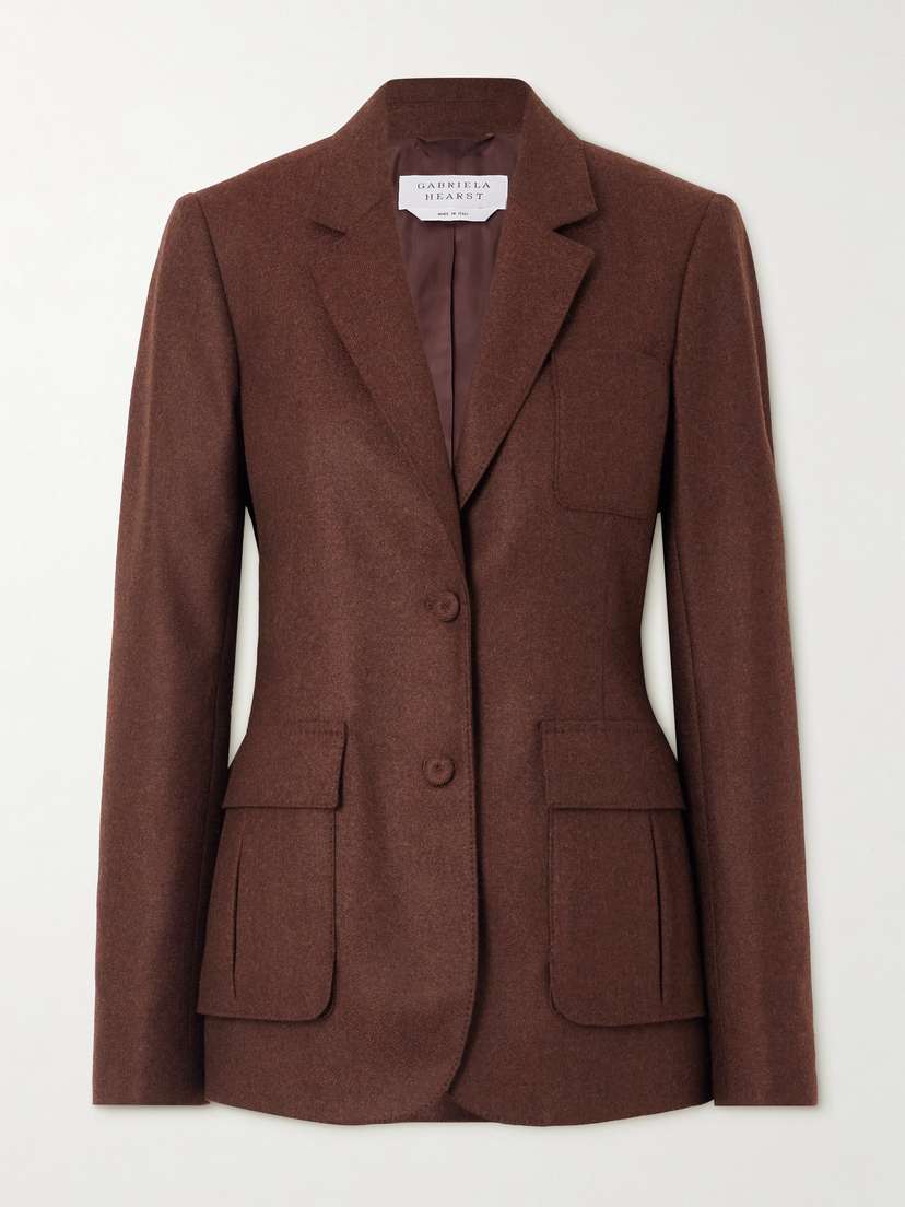 Gabriela Hearst Louisa Wool And Cashmere-blend Blazer