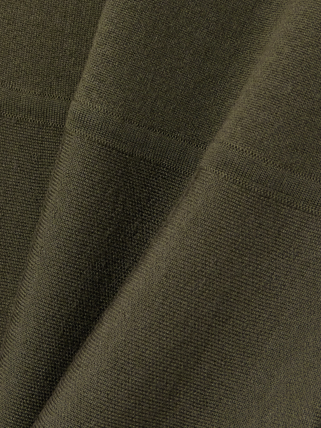 Gabriela Hearst Seymore Wool, Cashmere And Silk-blend Midi Dress In Green