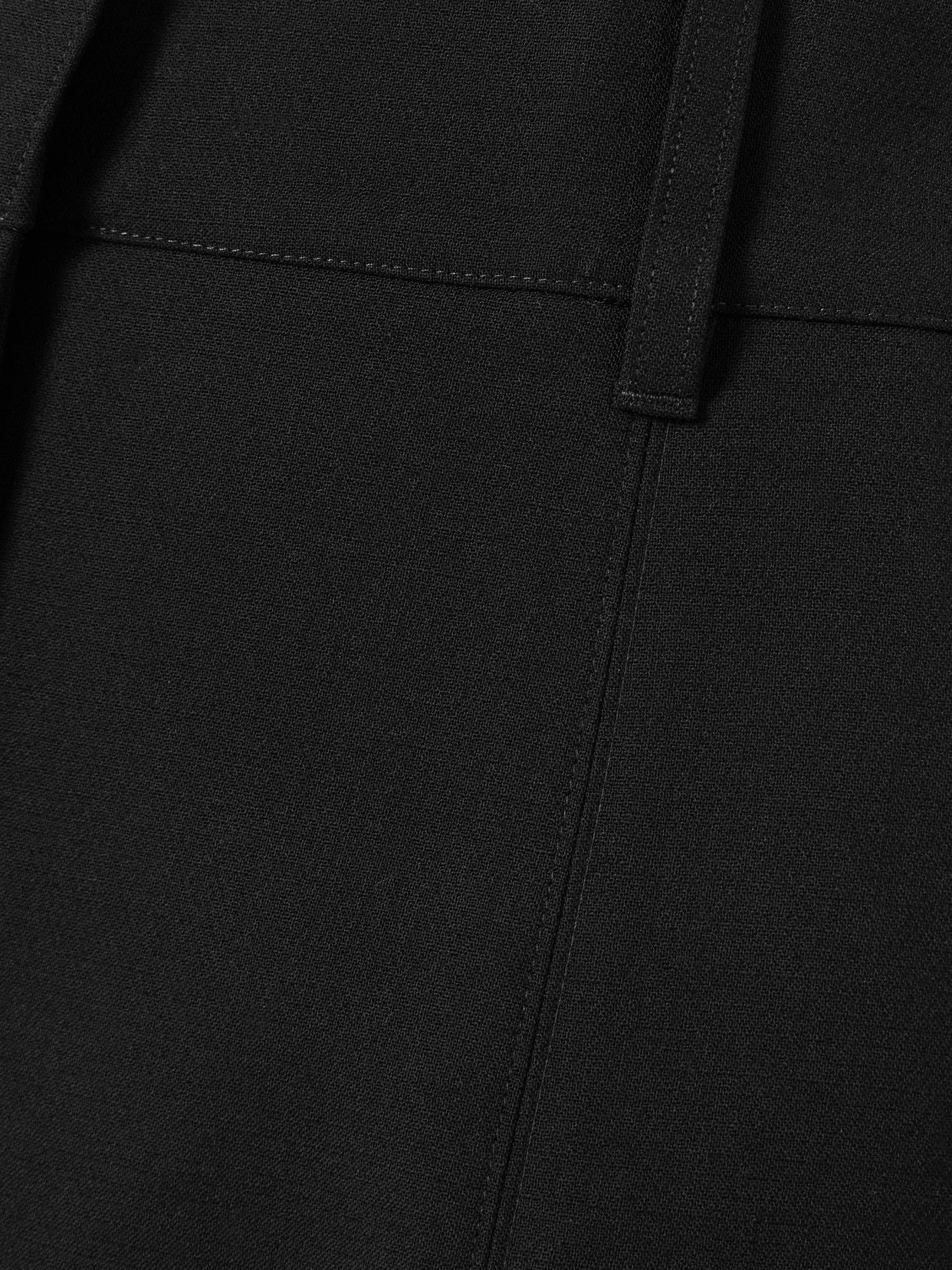 Gabriela Hearst Rhein Wool Flared Pants In Black