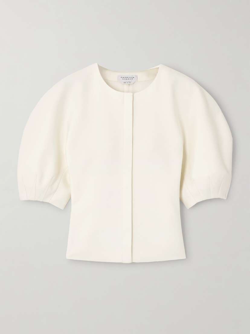 Gabriela Hearst Waverly Wool-crepe Blouse