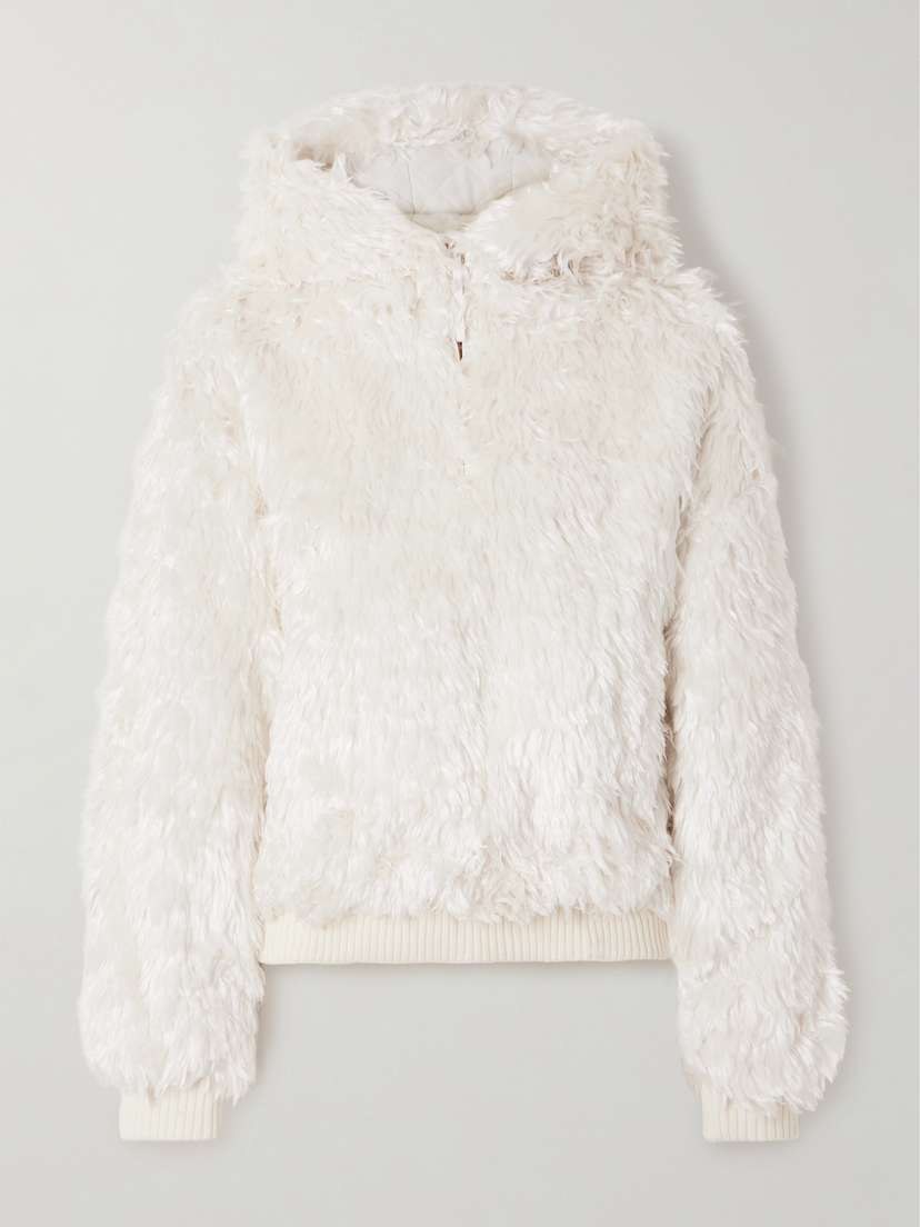 Gabriela Hearst Orlando Hooded Padded Knitted Silk Jacket