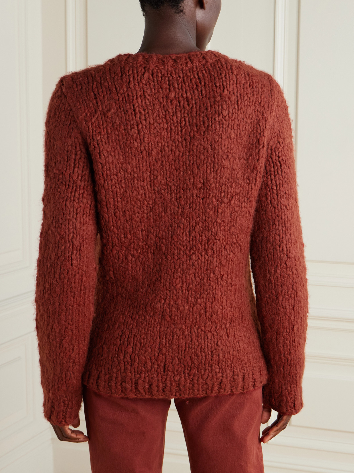 Gabriela Hearst Lawrence Cashmere Sweater In Burgundy