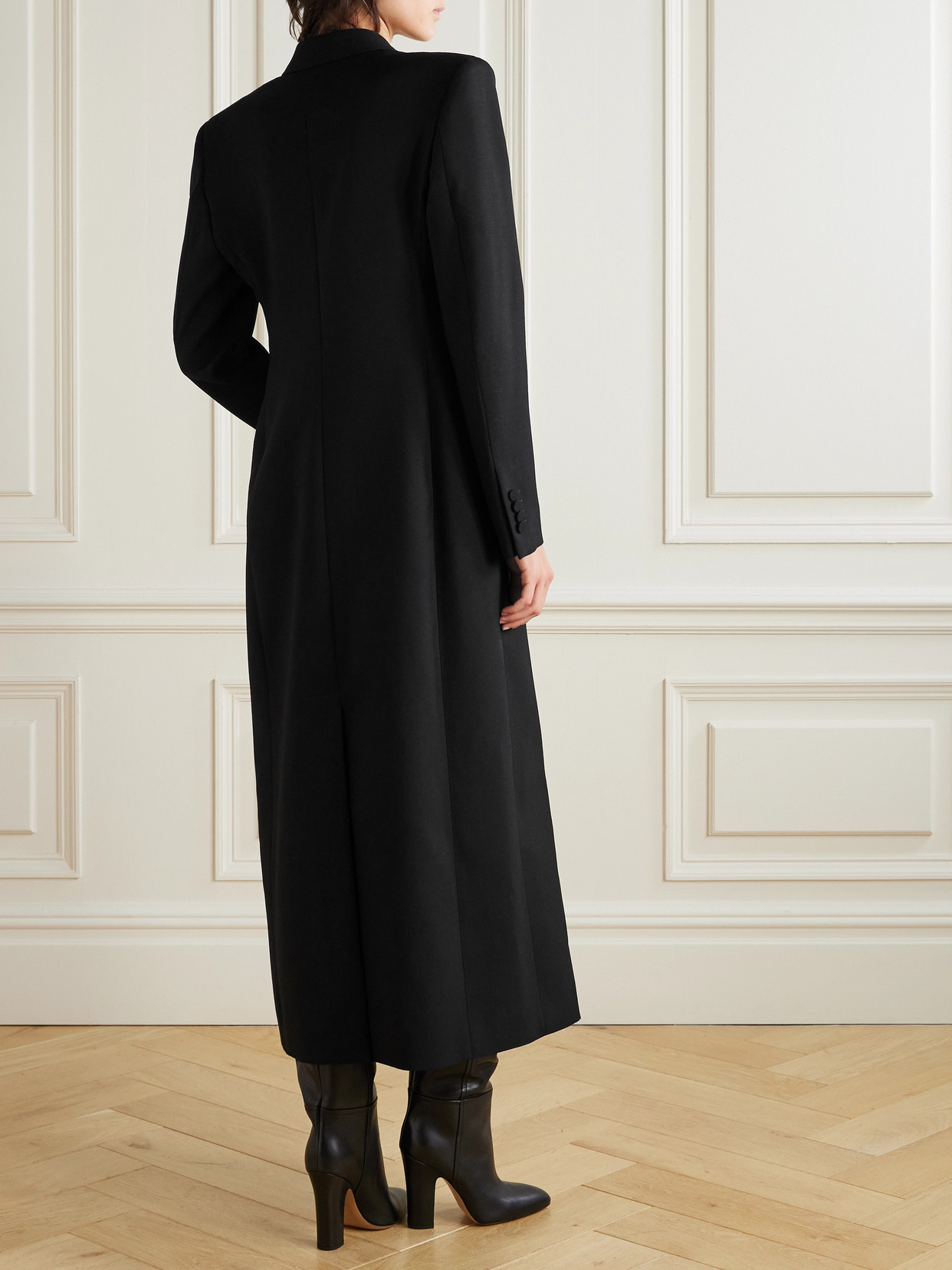 Gabriela Hearst Julien Double-breasted Wool Coat In Black