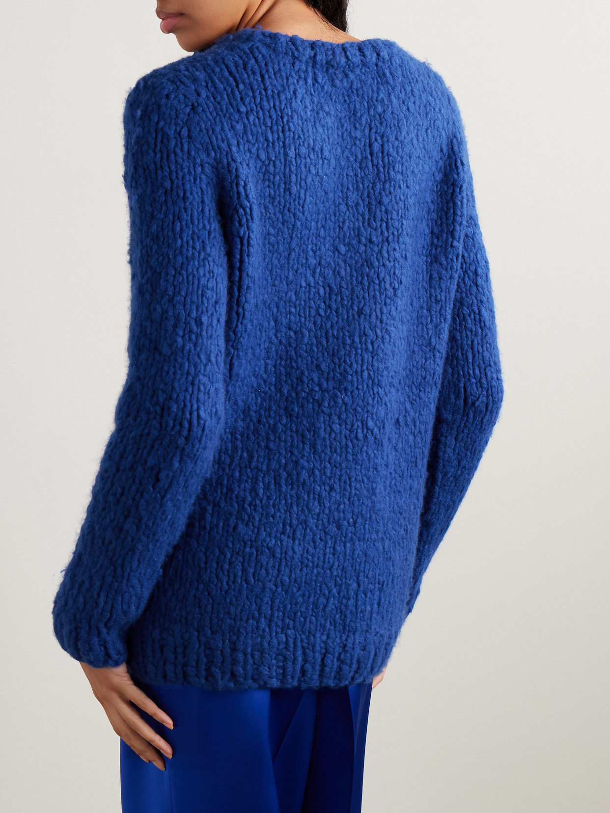 Gabriela Hearst Lawrence Cashmere Sweater In Blue