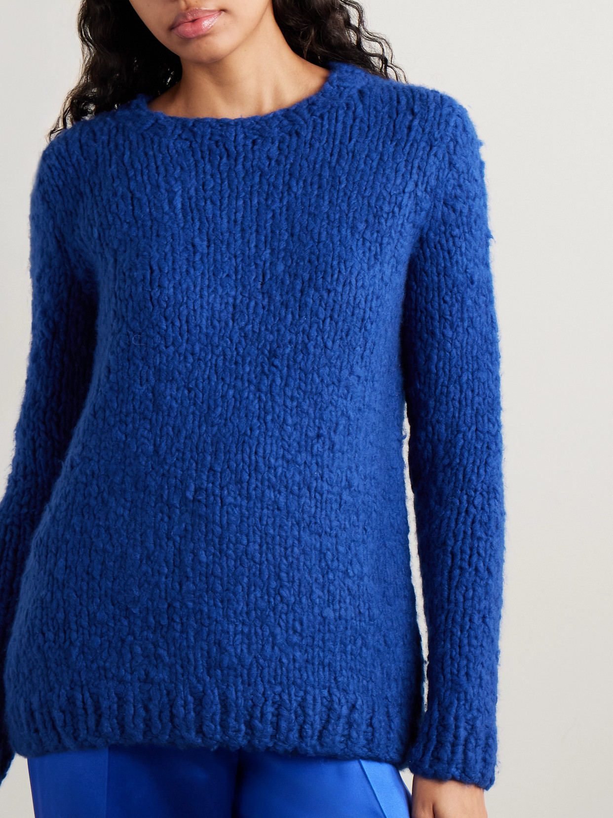 Gabriela Hearst Lawrence Cashmere Sweater In Blue