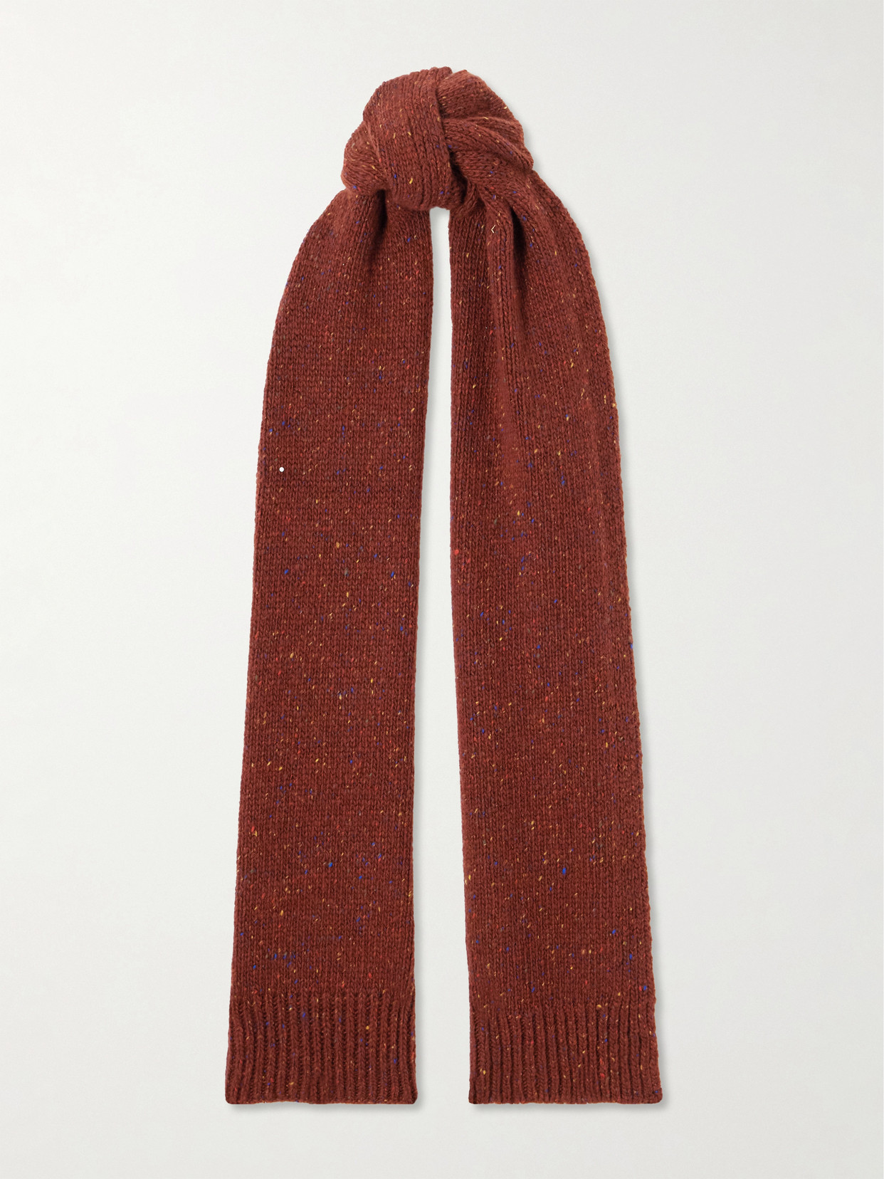 Gabriela Hearst Fokestone Ribbed Cashmere Scarf In Red