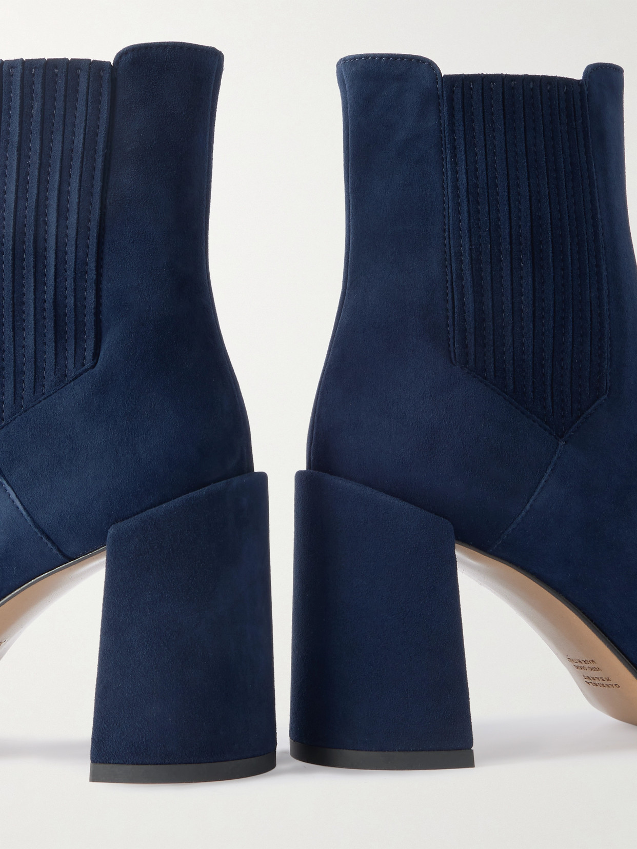 Gabriela Hearst Luke Suede Ankle Boots In Blue