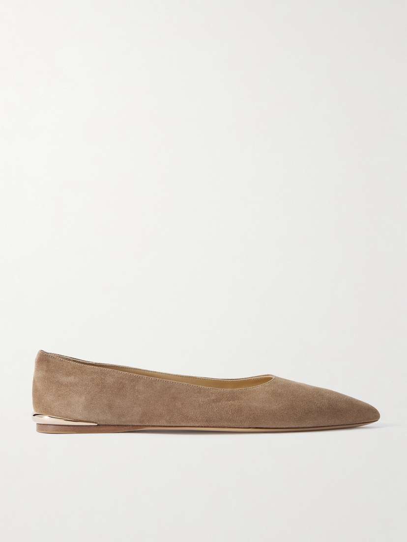 Gabriela Hearst Fleur Suede Ballet Flats