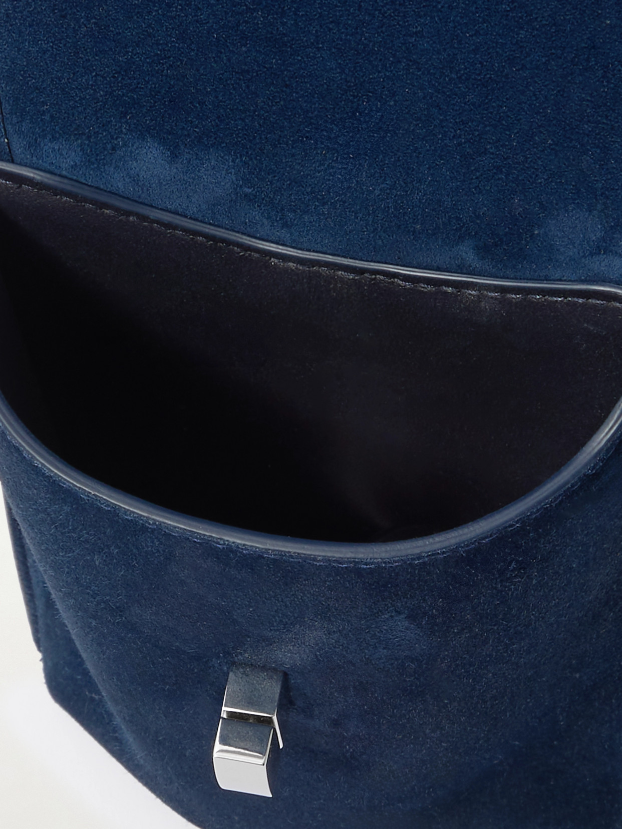 Gabriela Hearst Suede Sunglasses Pouch In Blue