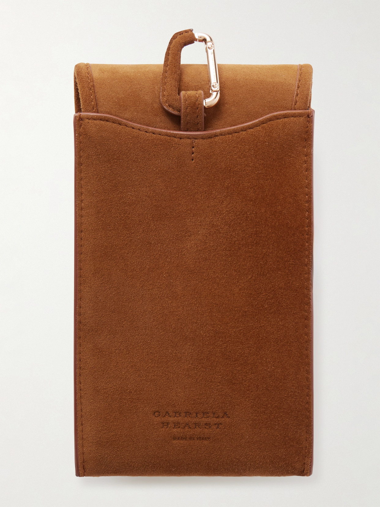 Gabriela Hearst Suede Sunglasses Pouch In Brown
