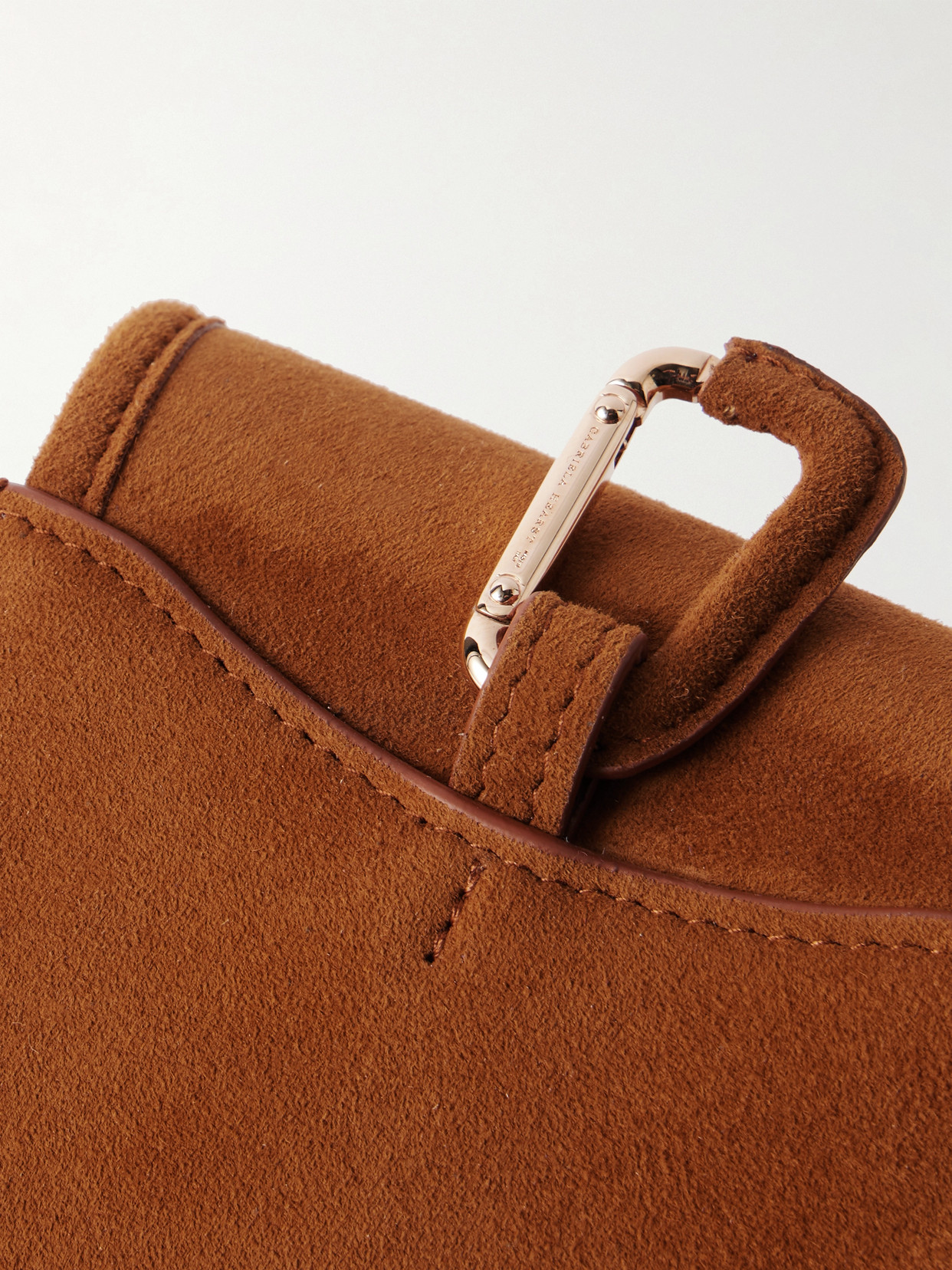 Gabriela Hearst Suede Sunglasses Pouch In Brown