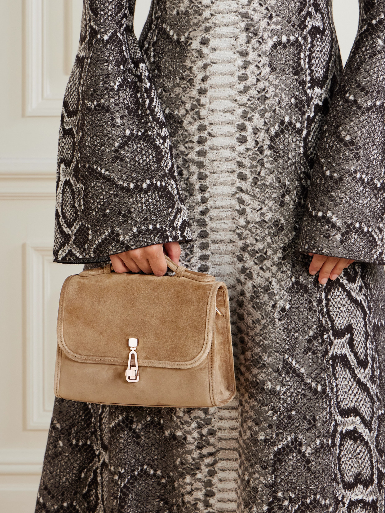 Gabriela Hearst Leonora Small Suede Tote In Brown