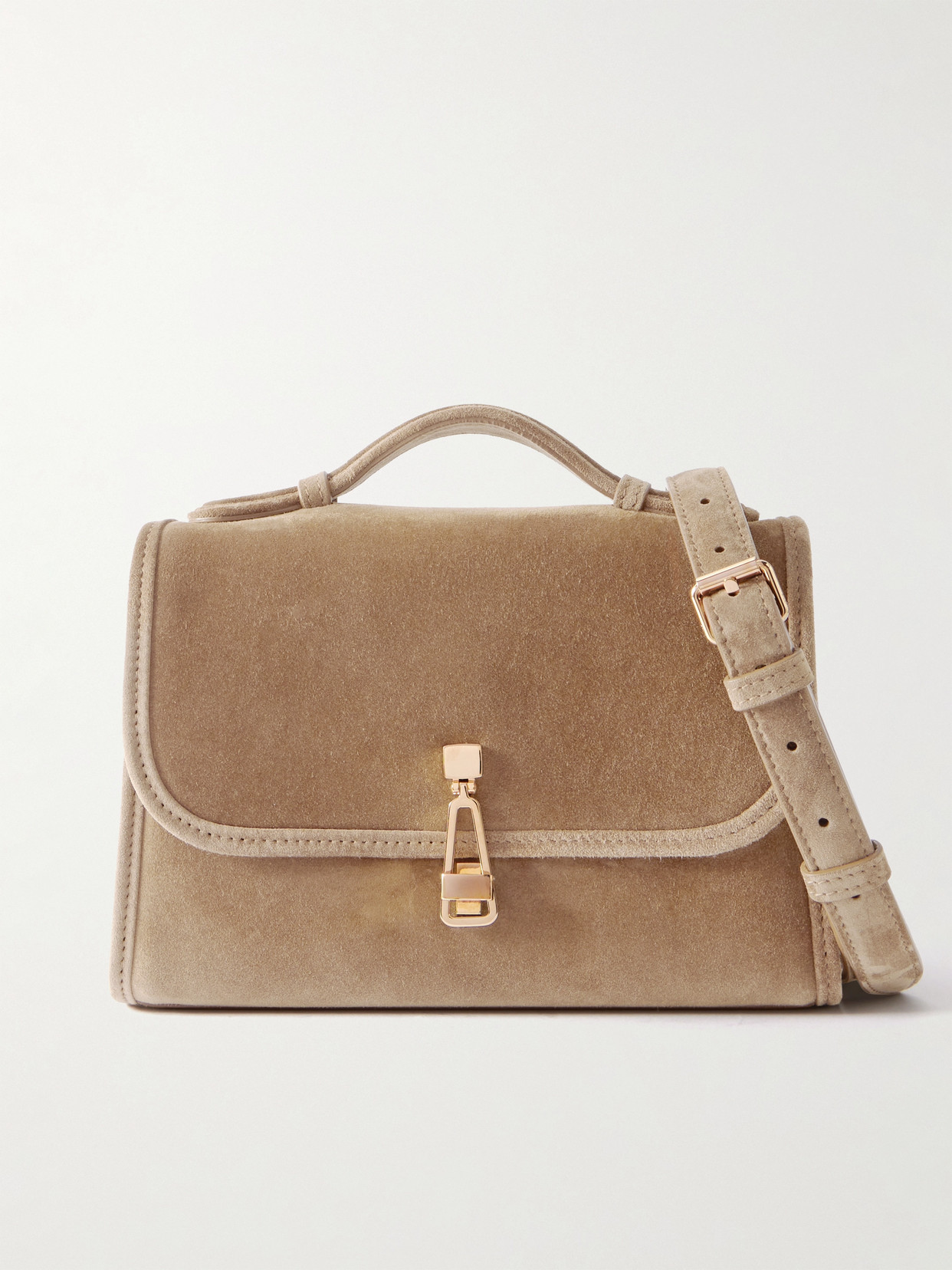 Gabriela Hearst Leonora Small Suede Tote In Brown