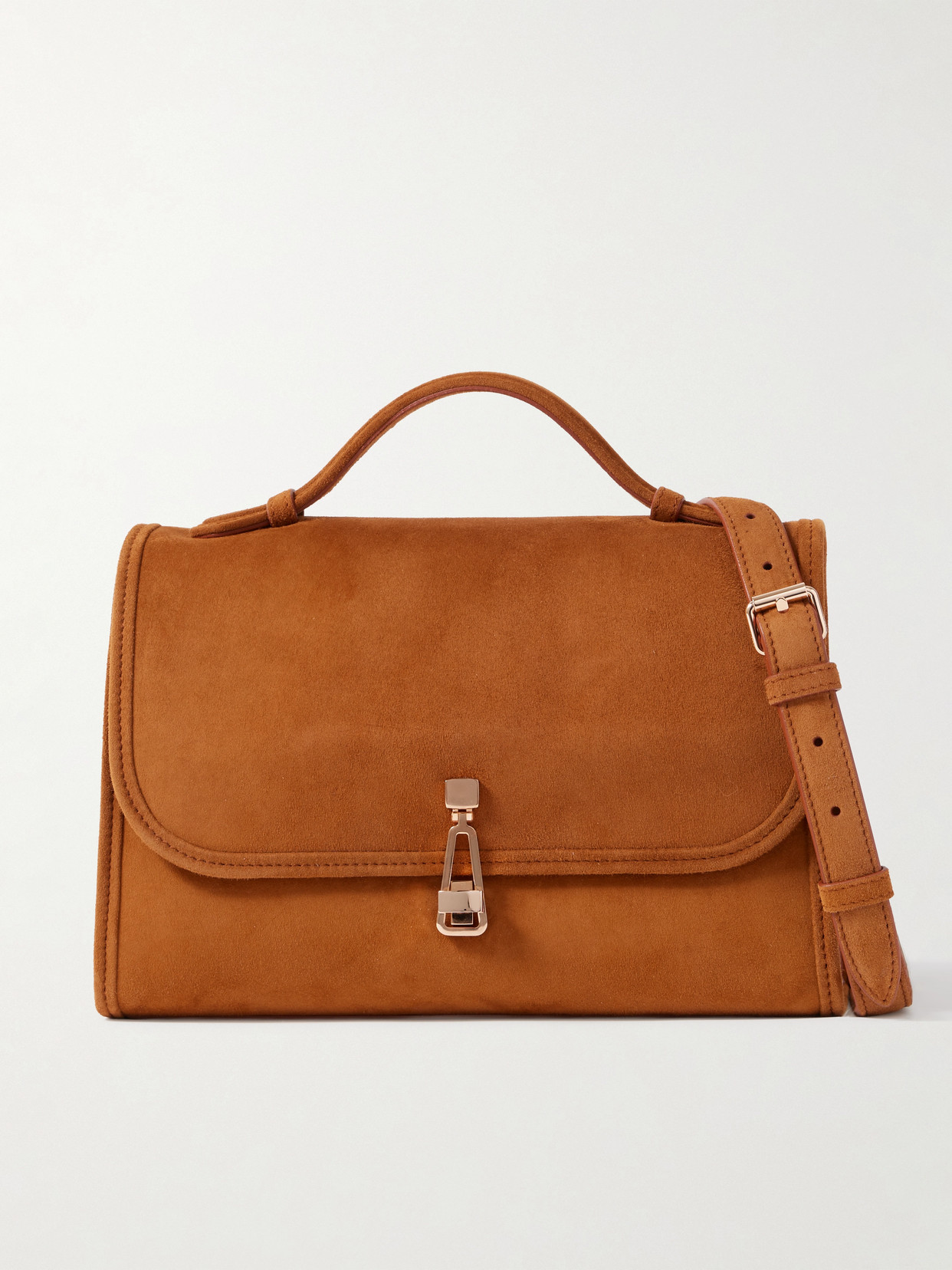 Gabriela Hearst Leonora Medium Suede Tote In Brown