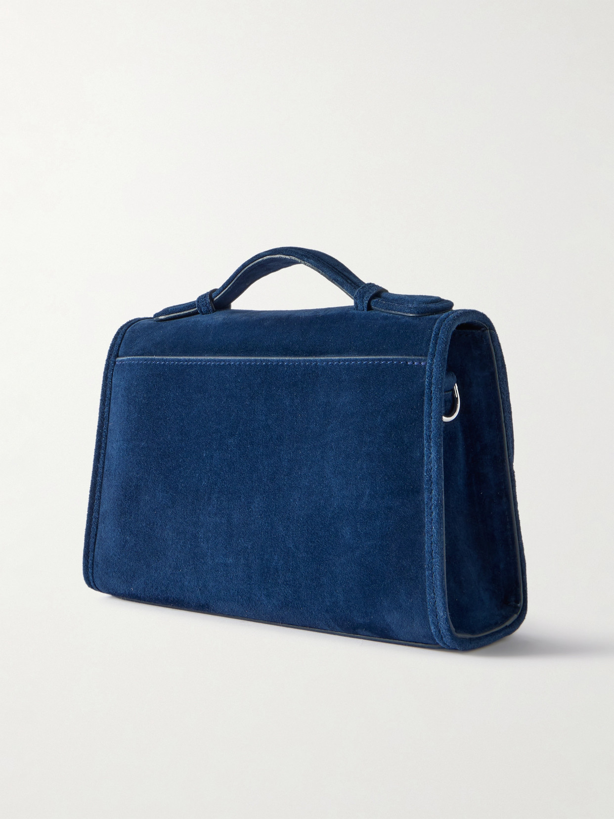 Gabriela Hearst Leonora Small Suede Tote In Blue