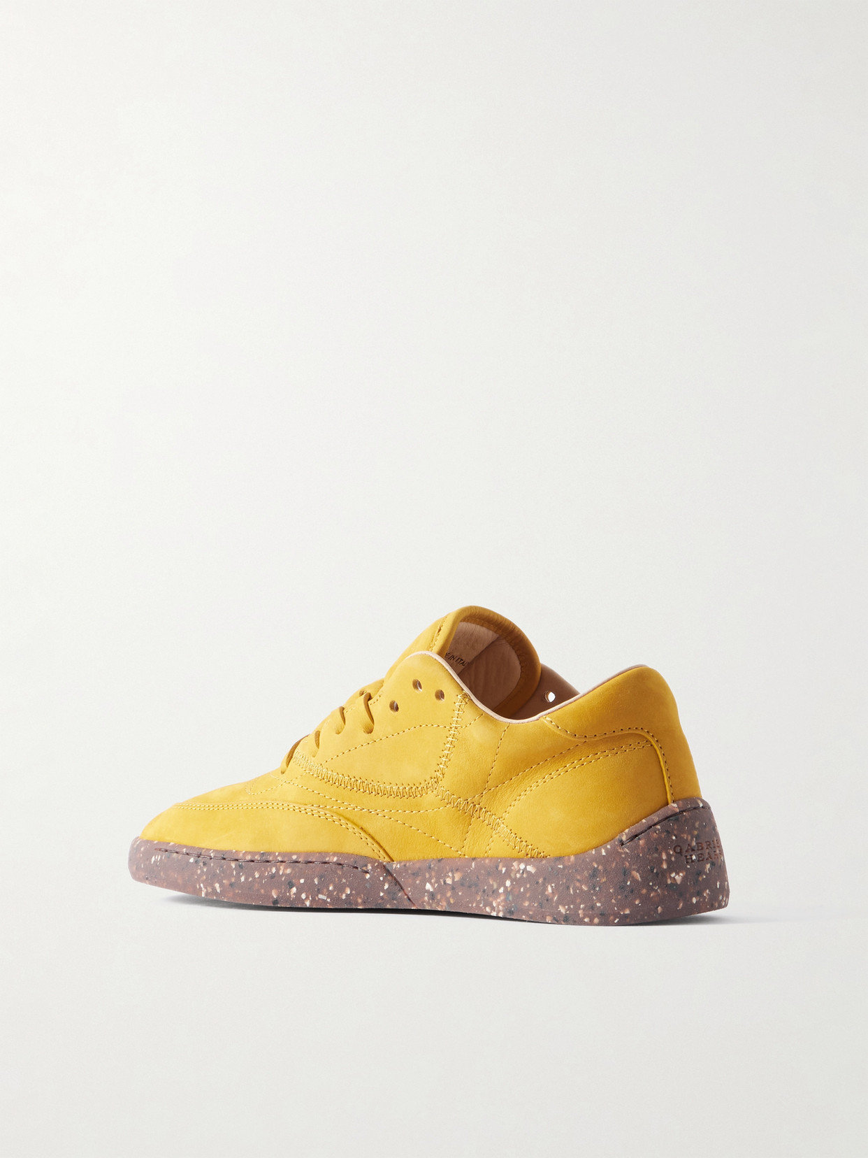 Gabriela Hearst Ohio Slip-on Sneaker In Golden Birch Nubuck In Yellow