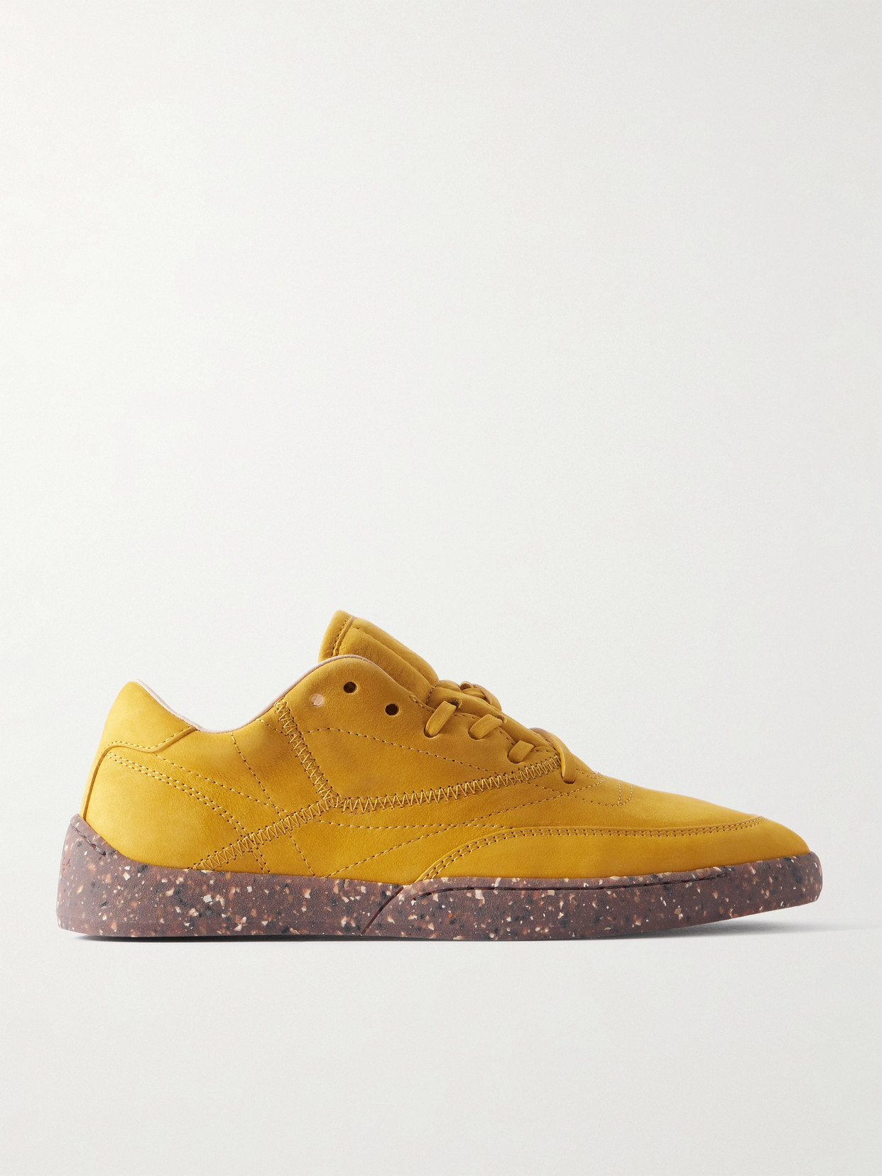 Gabriela Hearst Ohio Suede Sneakers In Yellow