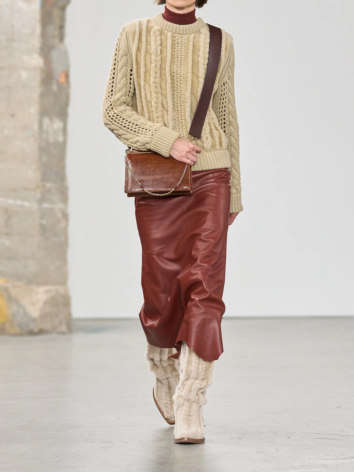 Gabriela Hearst Shearling Boots In White