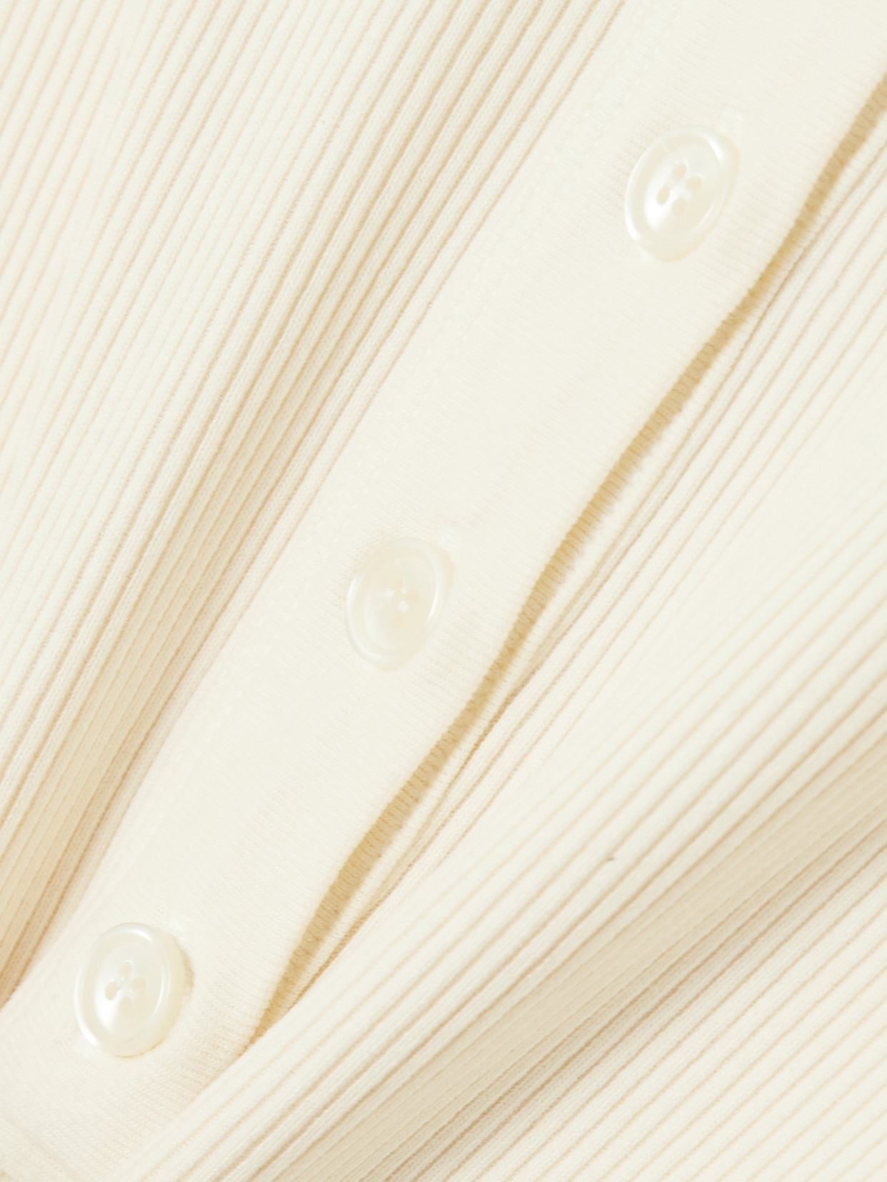 Citizen Of Humanity Varra Ribbed Jersey Henley Top In Neutral