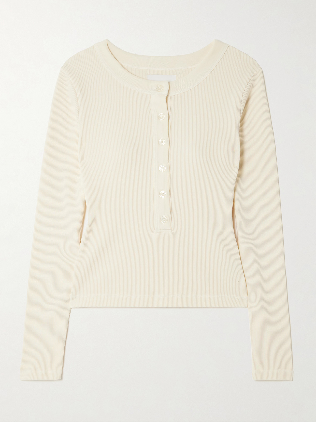 Citizens Of Humanity Varra Ribbed Jersey Henley Top