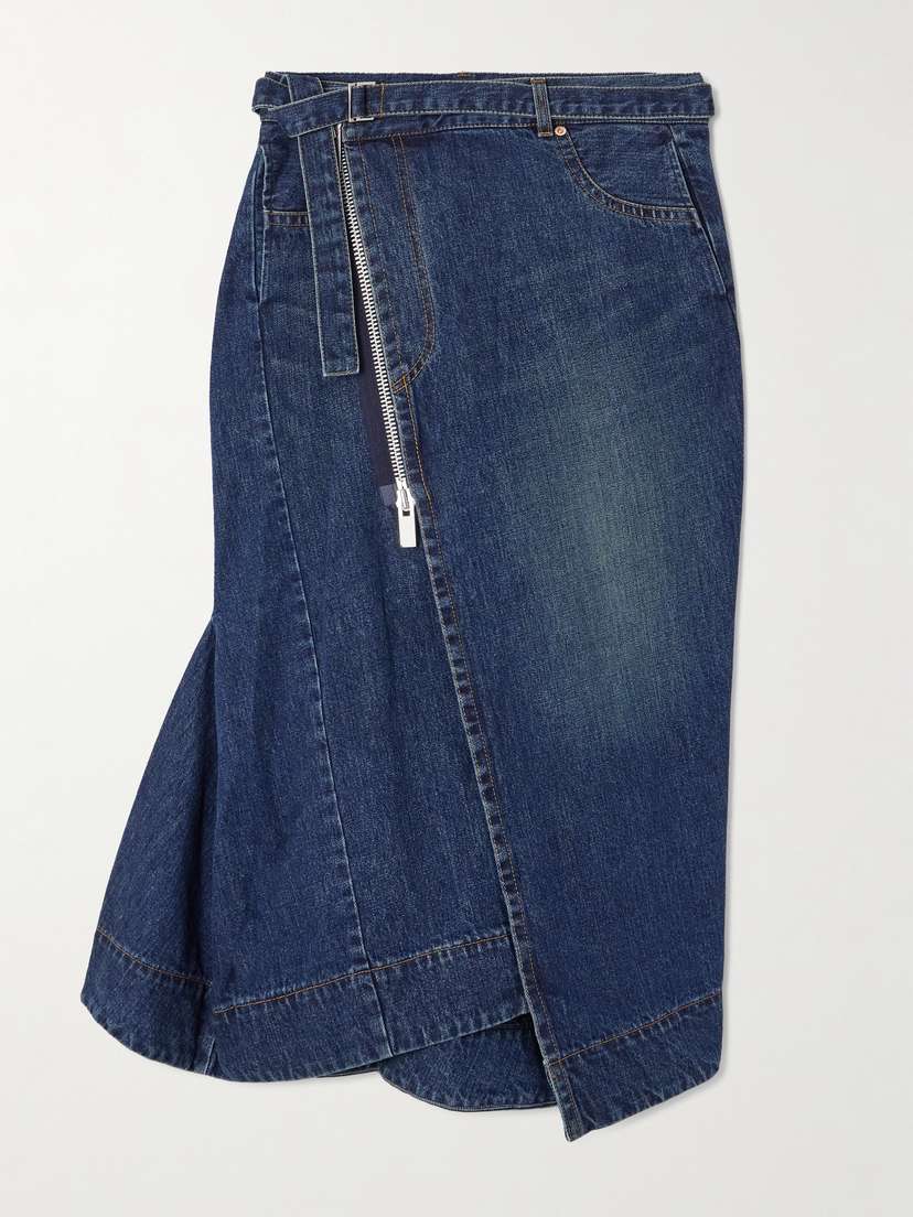 Sacai Denim Midi Skirt