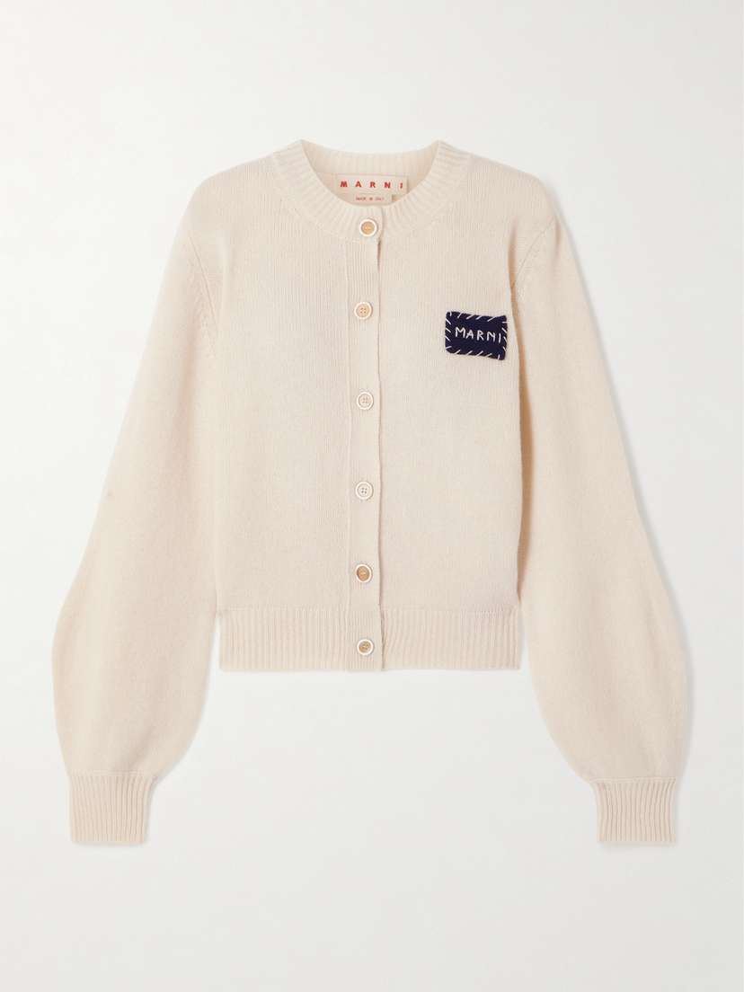 Marni Embroidered Cashmere Cardigan