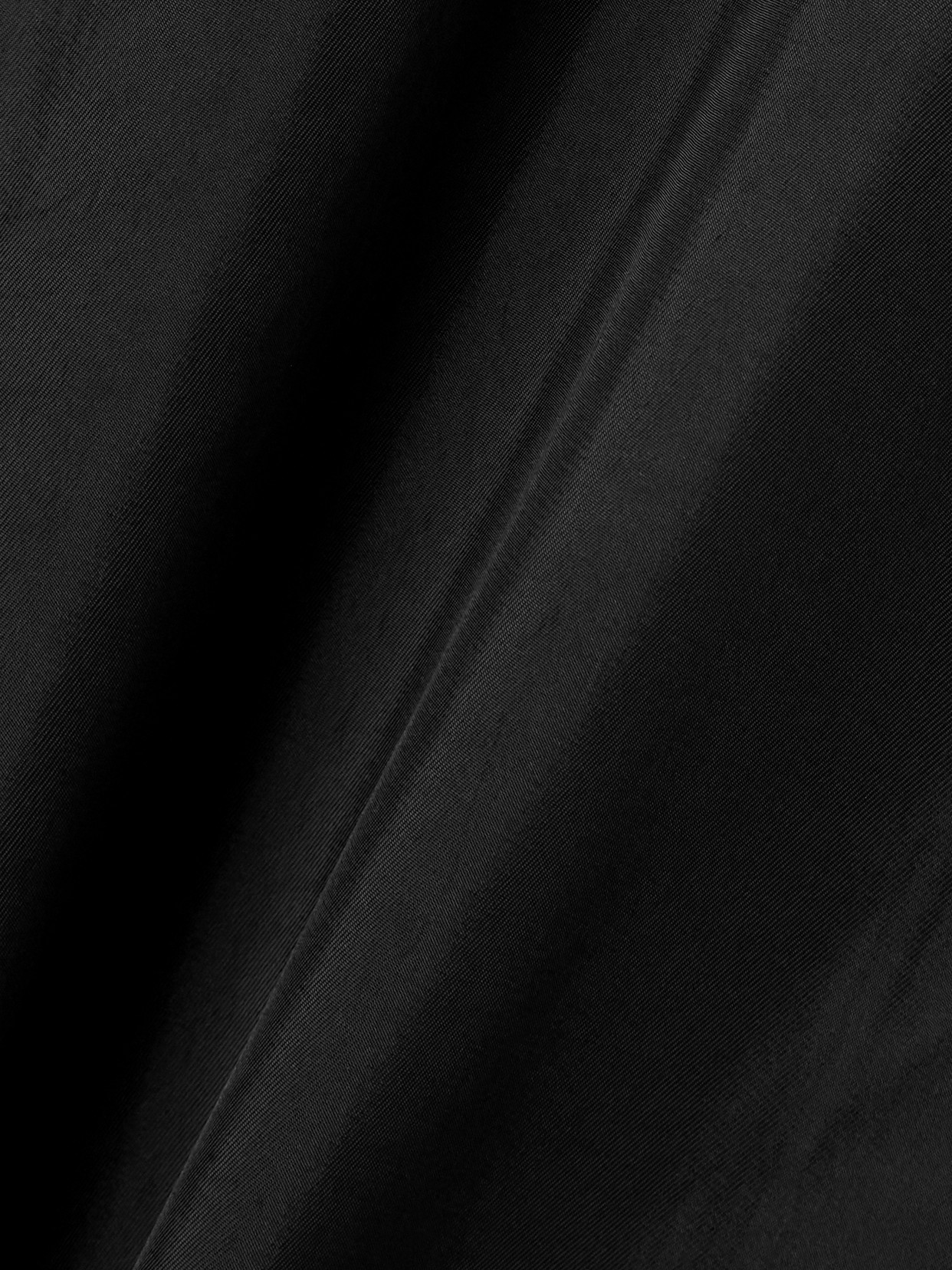 Pleated Satin-Twill Skirt