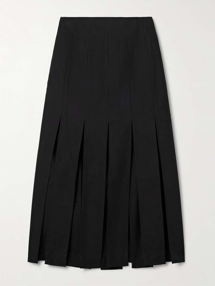Simone Rocha Cotton-blend Canvas Midi Skirt