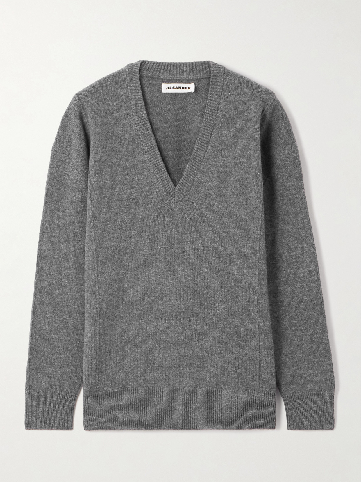 Jil Sander Wool And Cashmere-blend Sweater In Gray