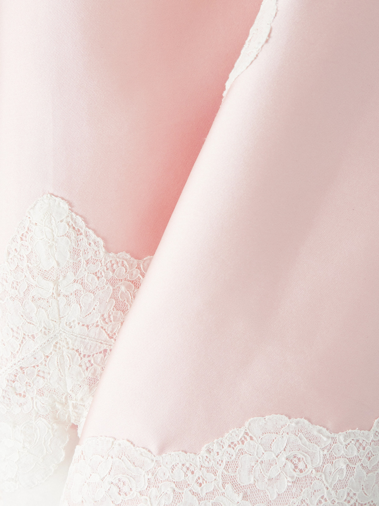 Lace And Organza-Blend Satin-Twill Midi