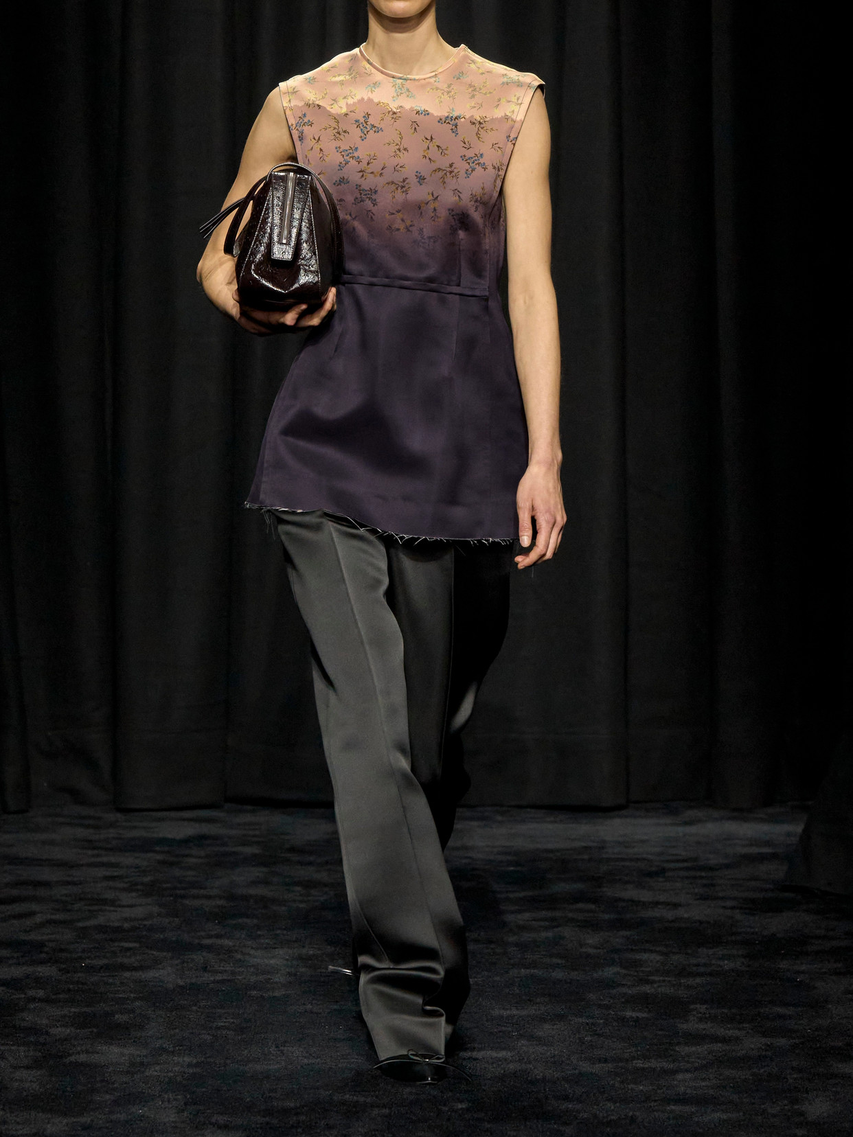 Jil Sander Printed Silk Blouse In Multi