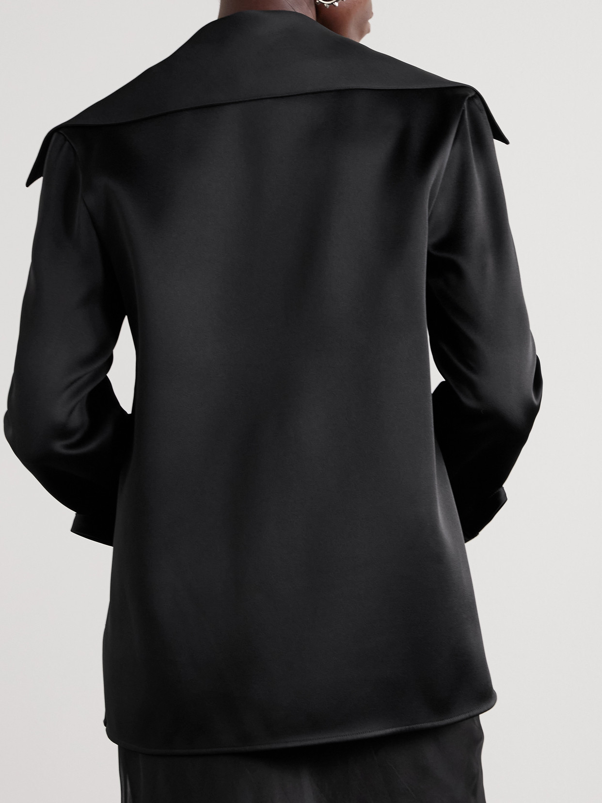 Satin-Crepe Blouse