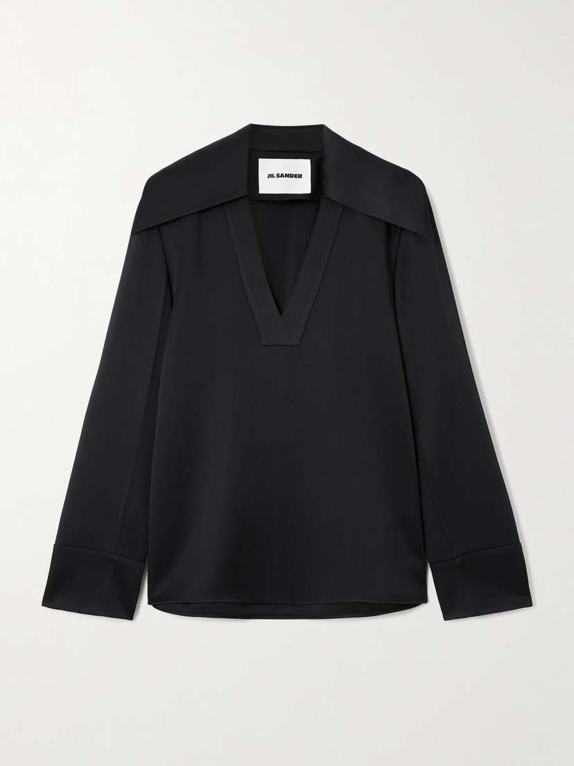 Jil Sander Satin-crepe Blouse