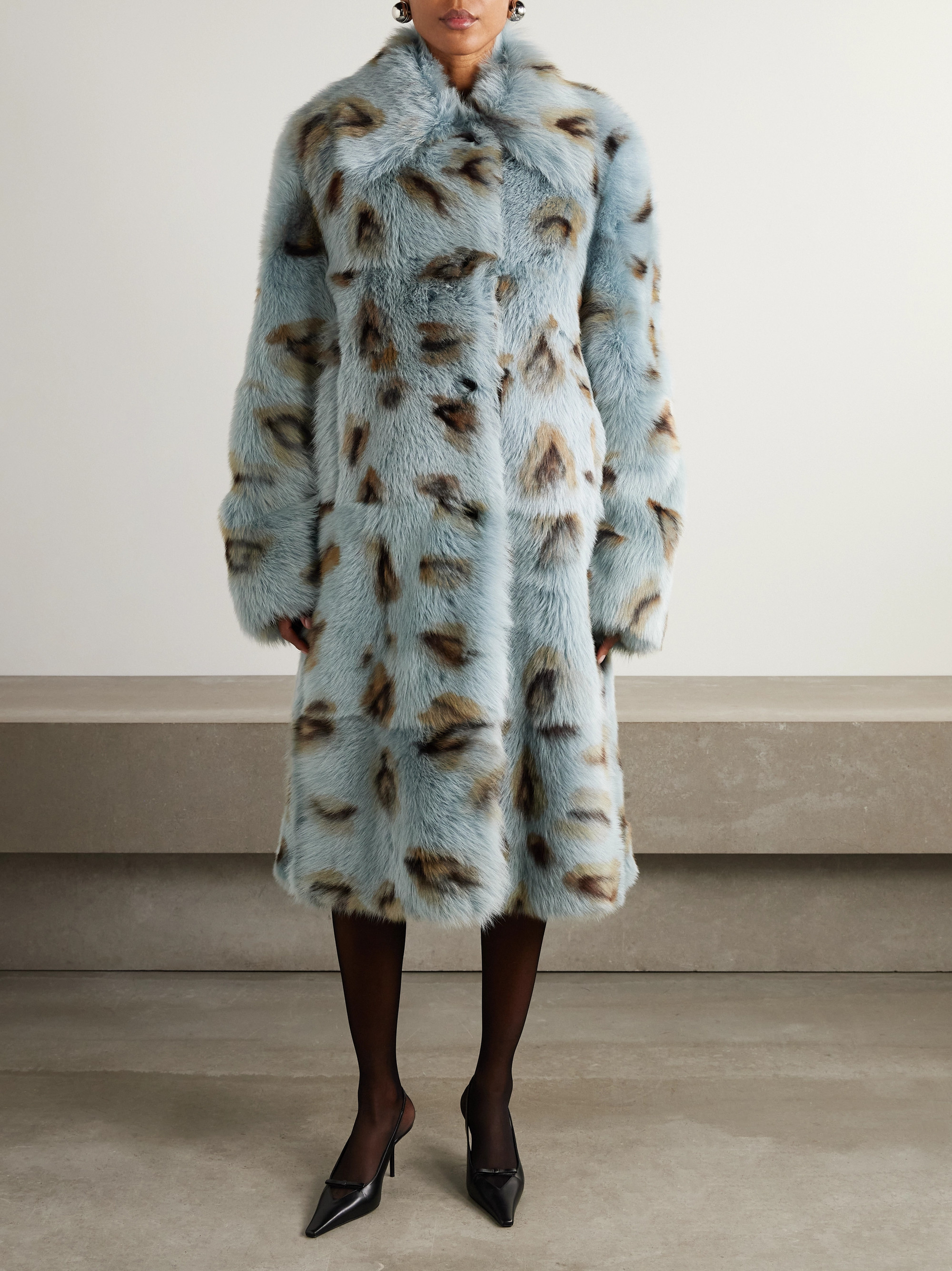 Jil Sander - Oversized leopard-print shearling coat | Plush