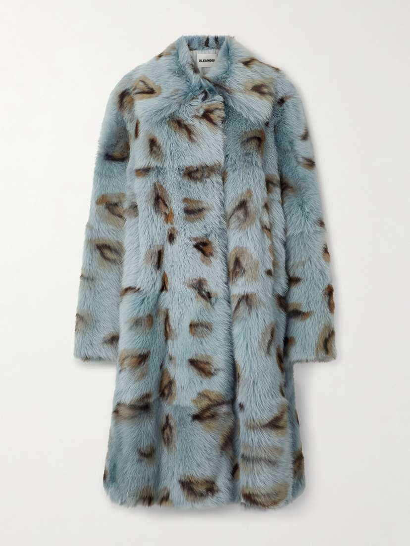 Jil Sander Oversized Leopard-print Shearling Coat