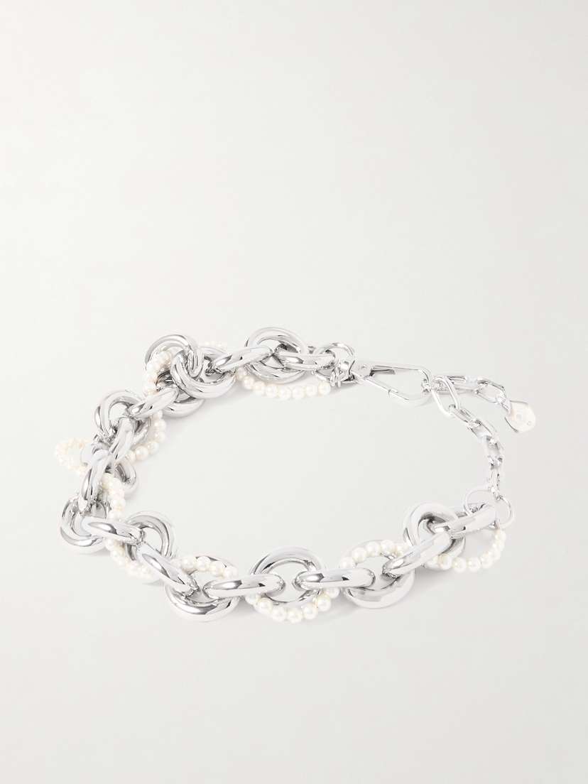 Simone Rocha tone Faux Pearl Necklace