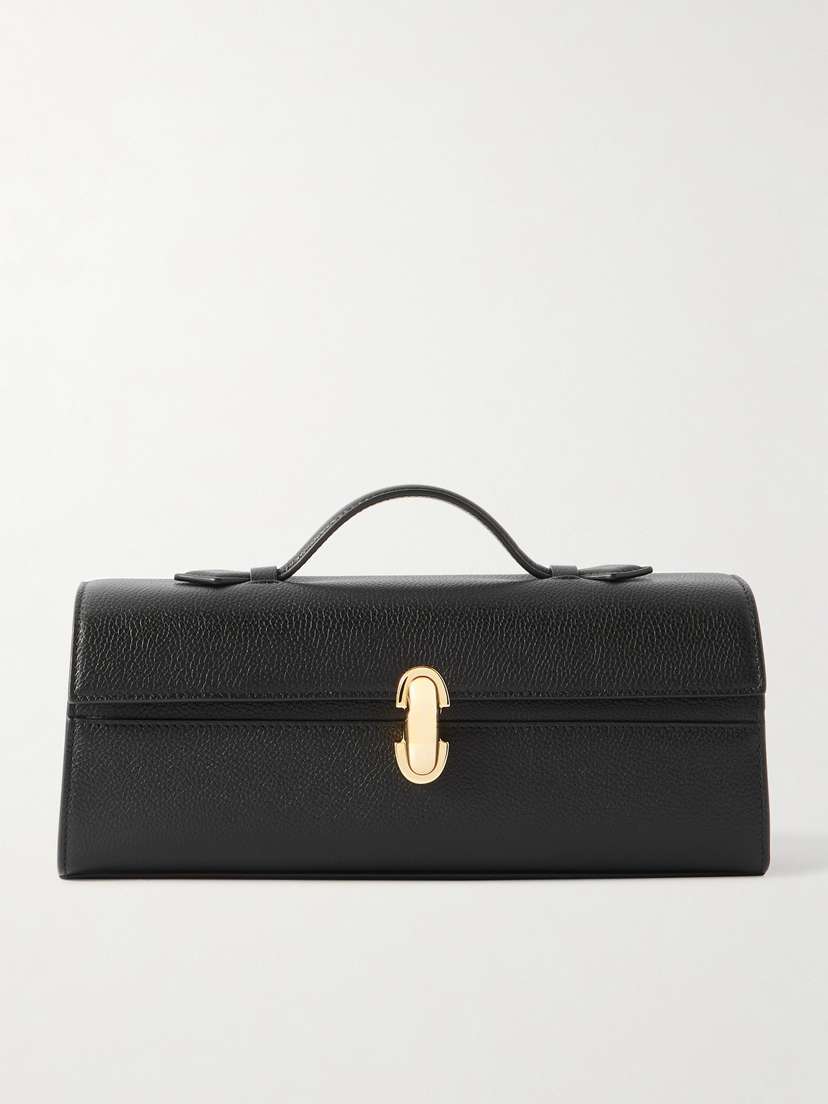 Slim Symmetry Pochette Textured-leather Tote