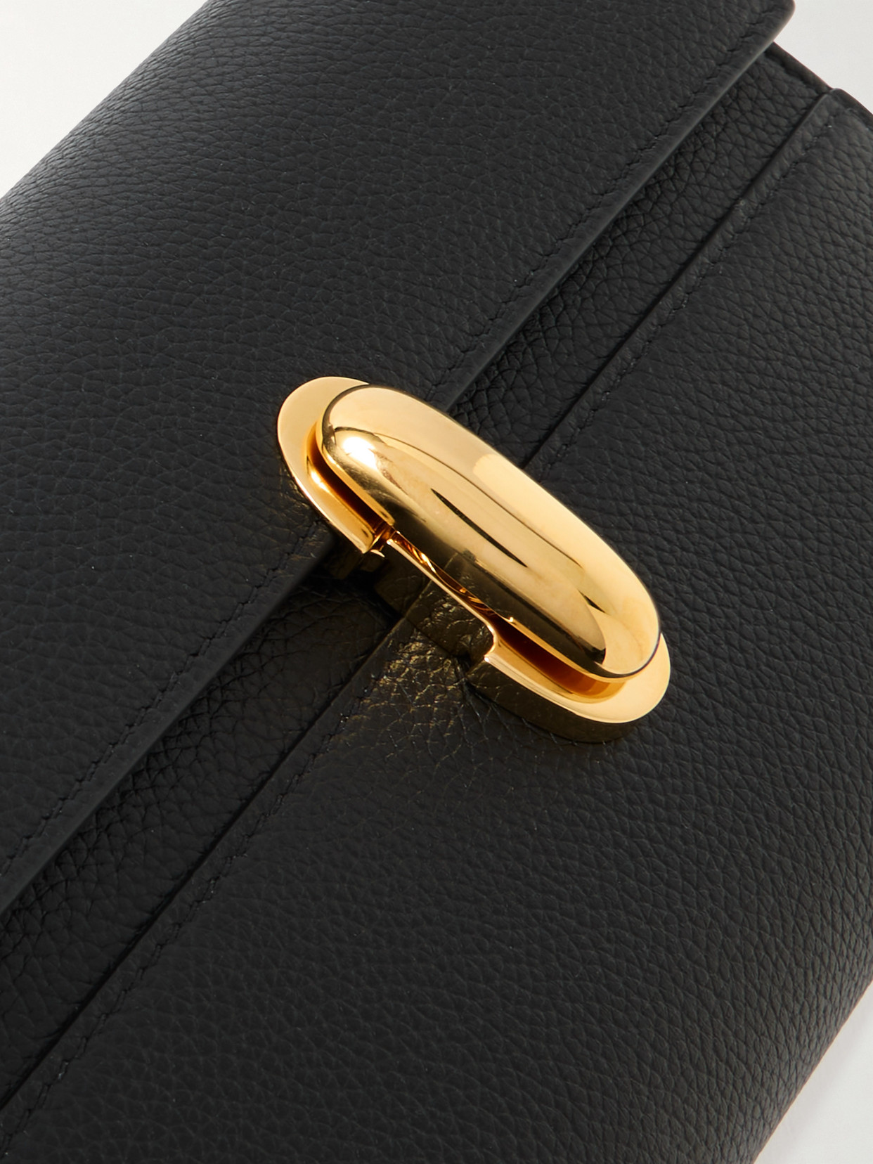 Savette Symmetry Mini Textured-leather Shoulder Bag In Black