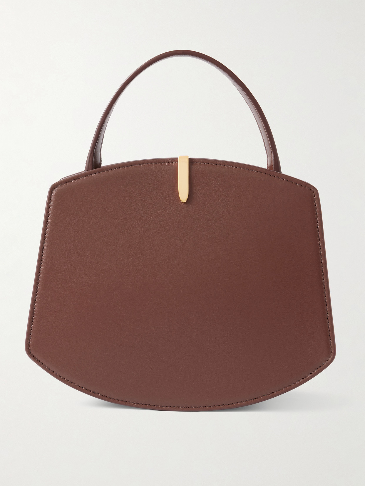 Savette Florence Mini Embellished Leather Tote In Brown