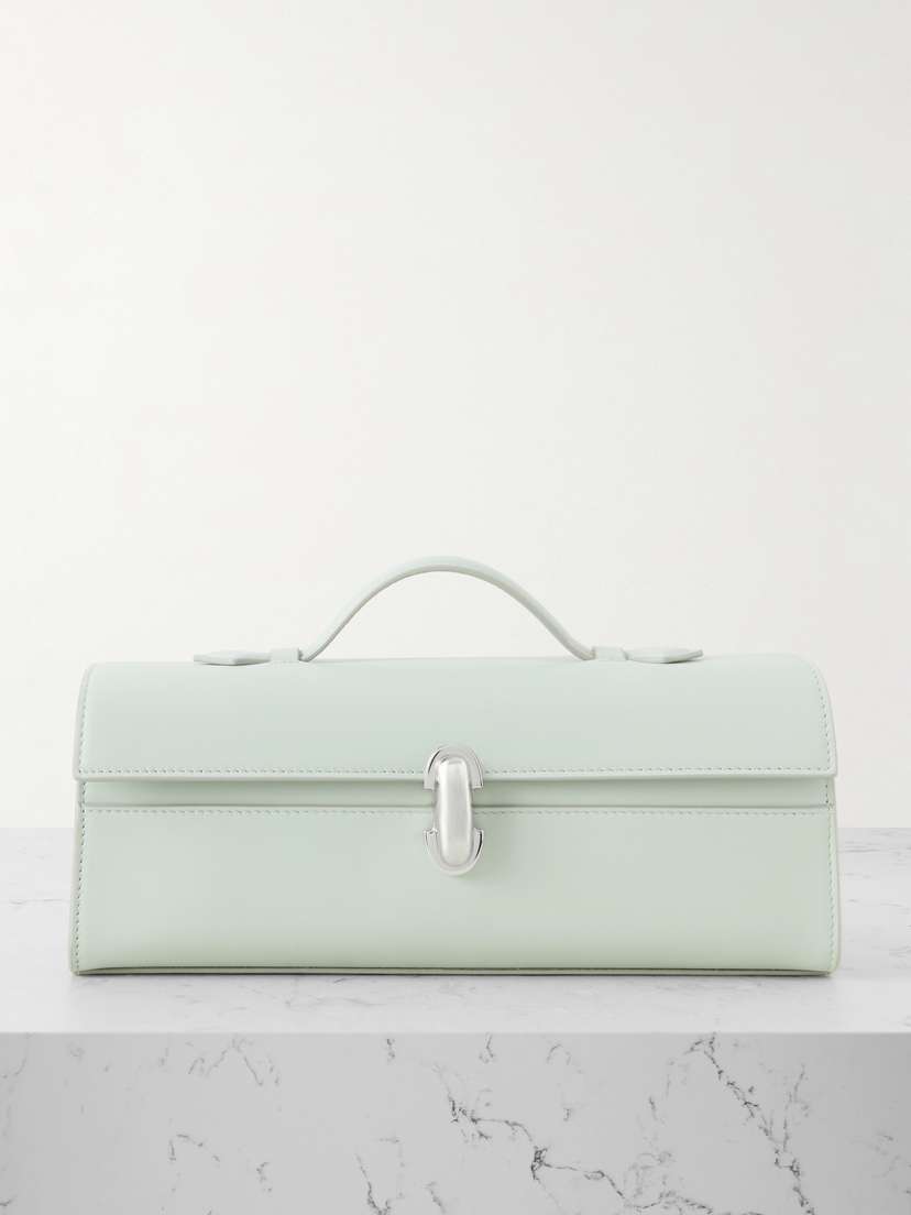 Savette Slim Symmetry Leather Tote