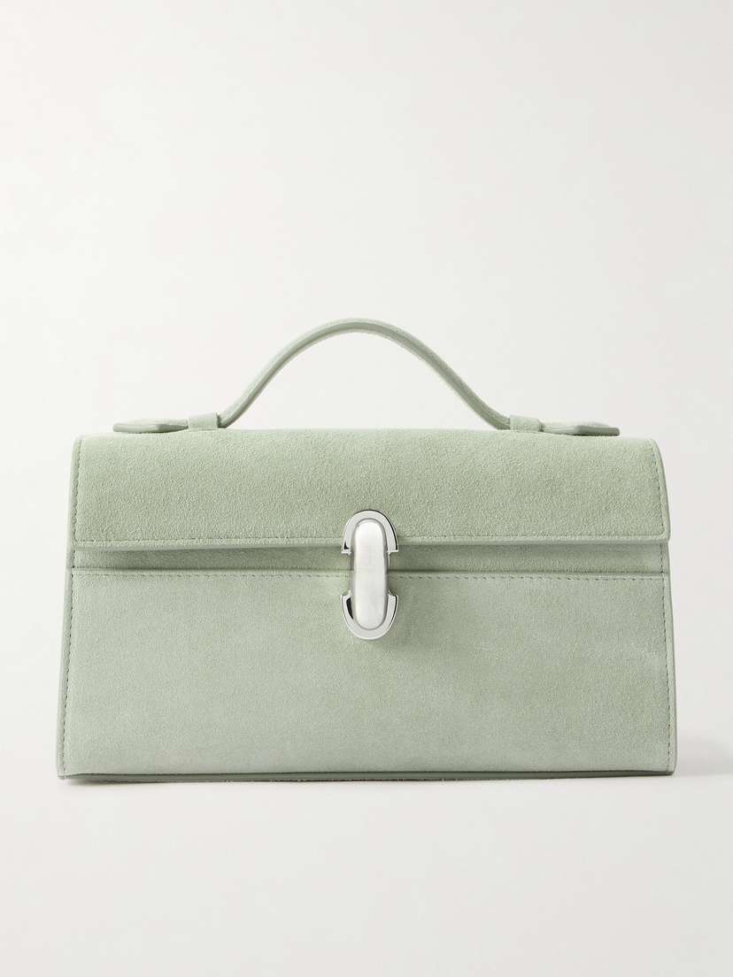 Savette Symmetry Pochette Suede Tote