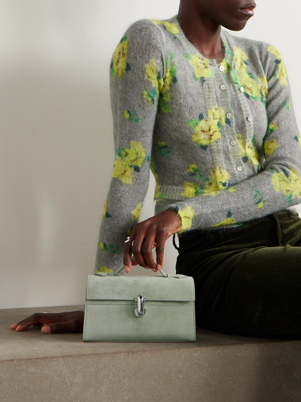 Symmetry Pochette Suede Tote