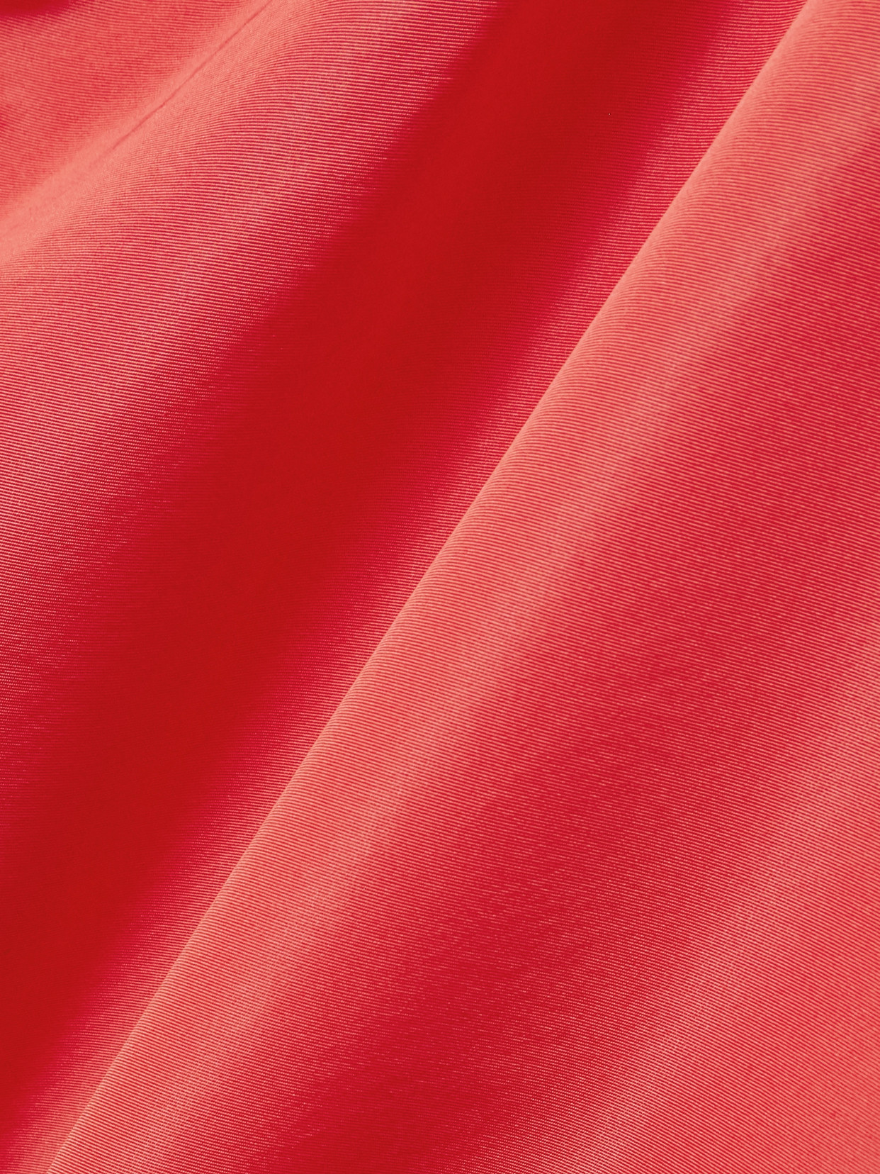 Christopher John Rogers Gathered Silk-faille Halterneck Gown In Red