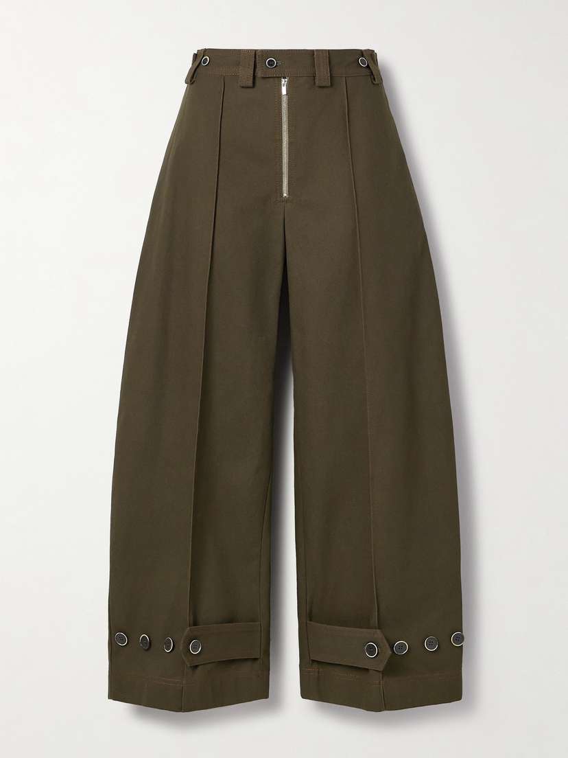 Christopher John Rogers Cotton-twill Wide-leg Pants