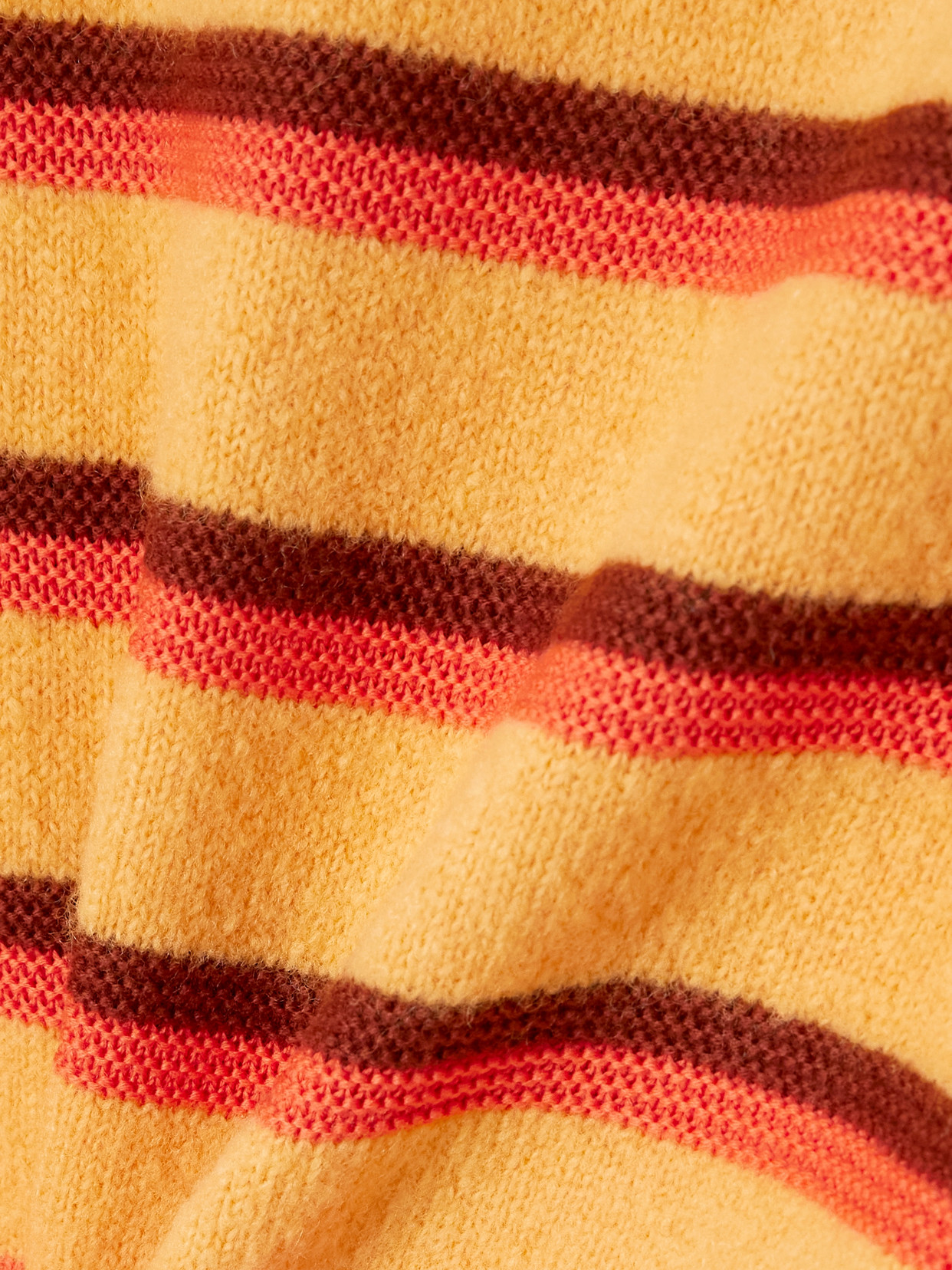 Striped Brushed Merino Wool-Blend Sweater