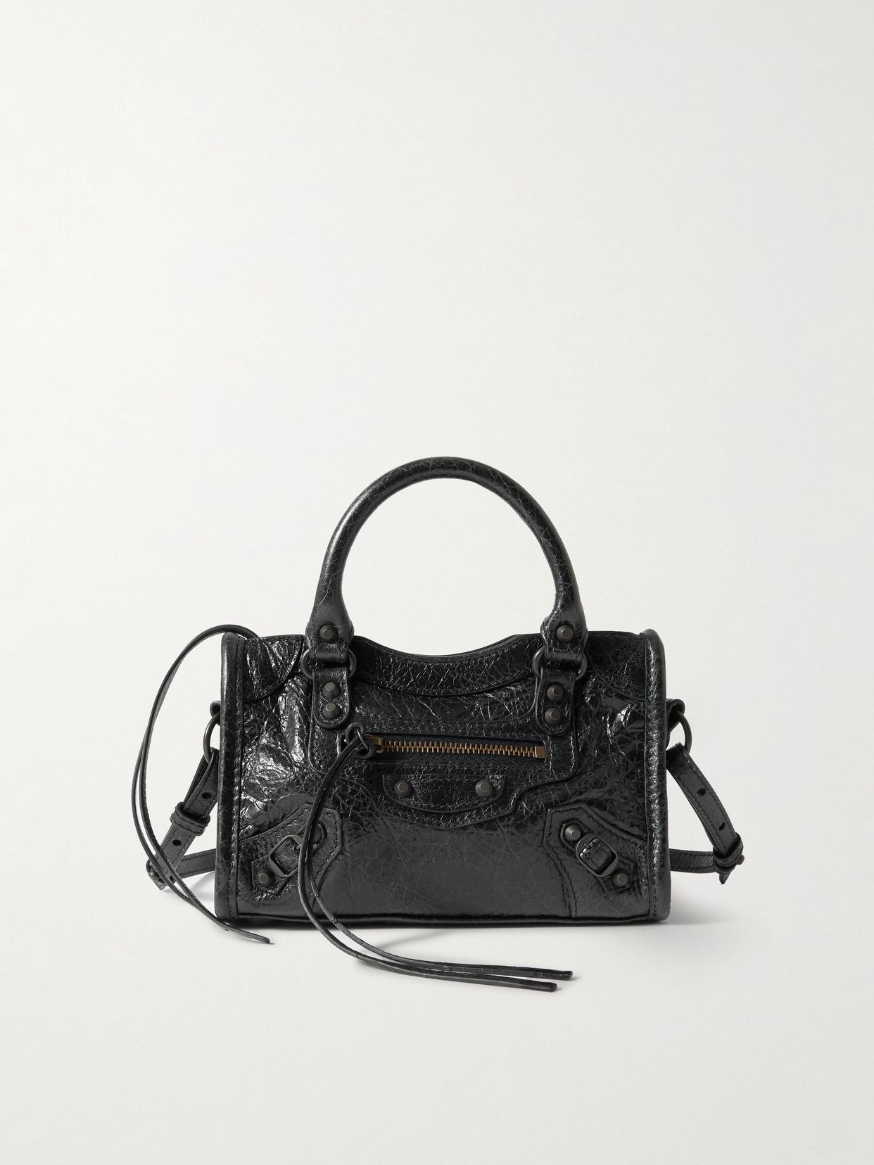 Le City Nano textured-leather tote